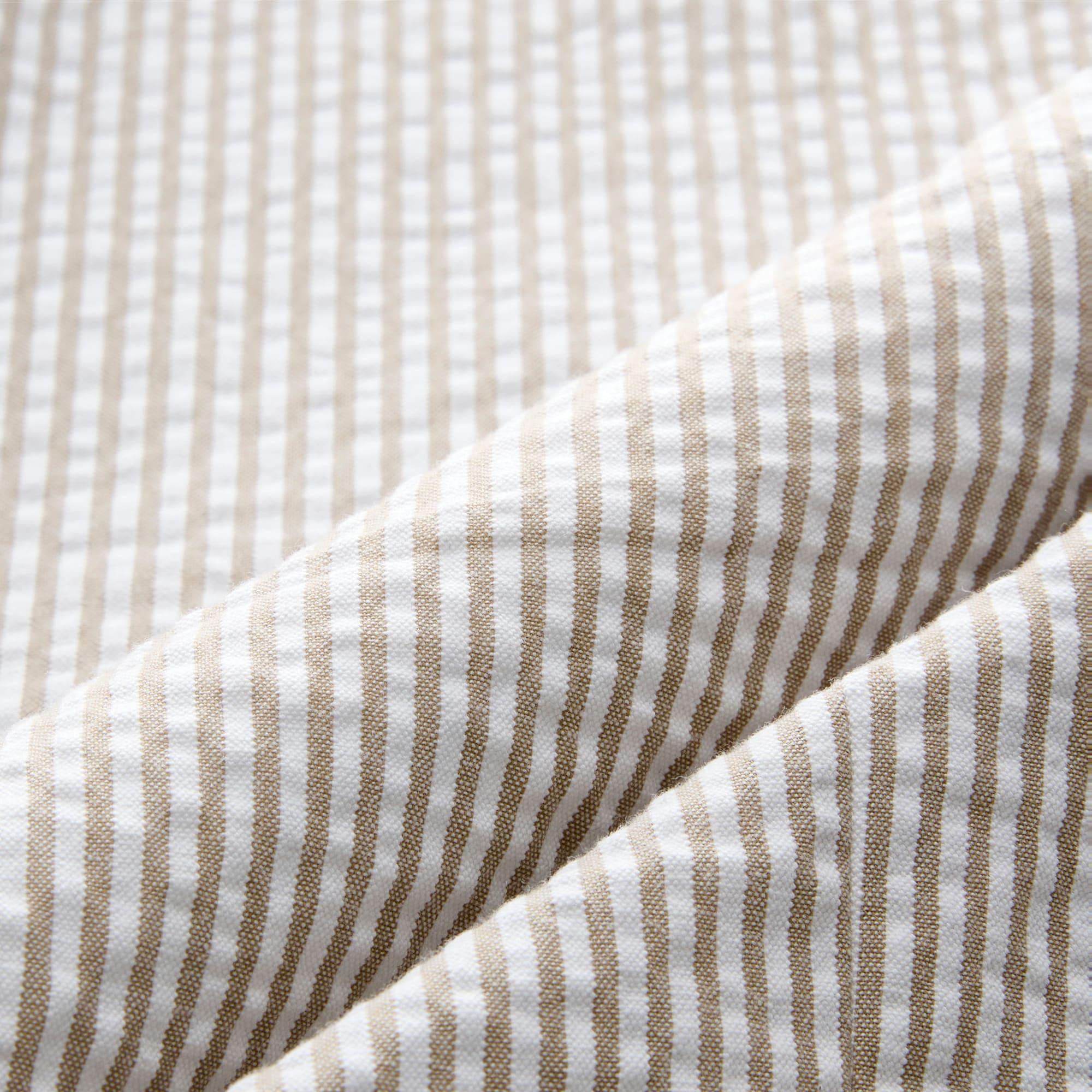 Ludlow Slim-fit suit jacket in cotton seersucker Product Image