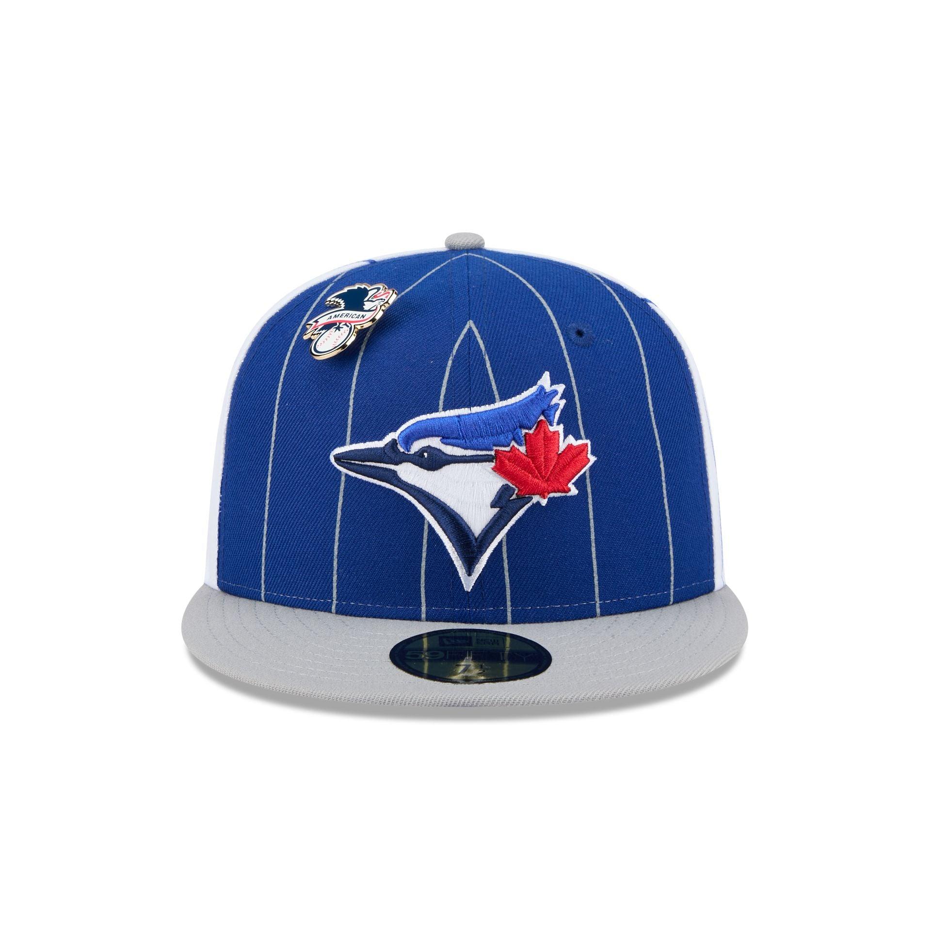 Toronto Blue Jays Pinstripe League Pin 59FIFTY Fitted Hat Male Product Image