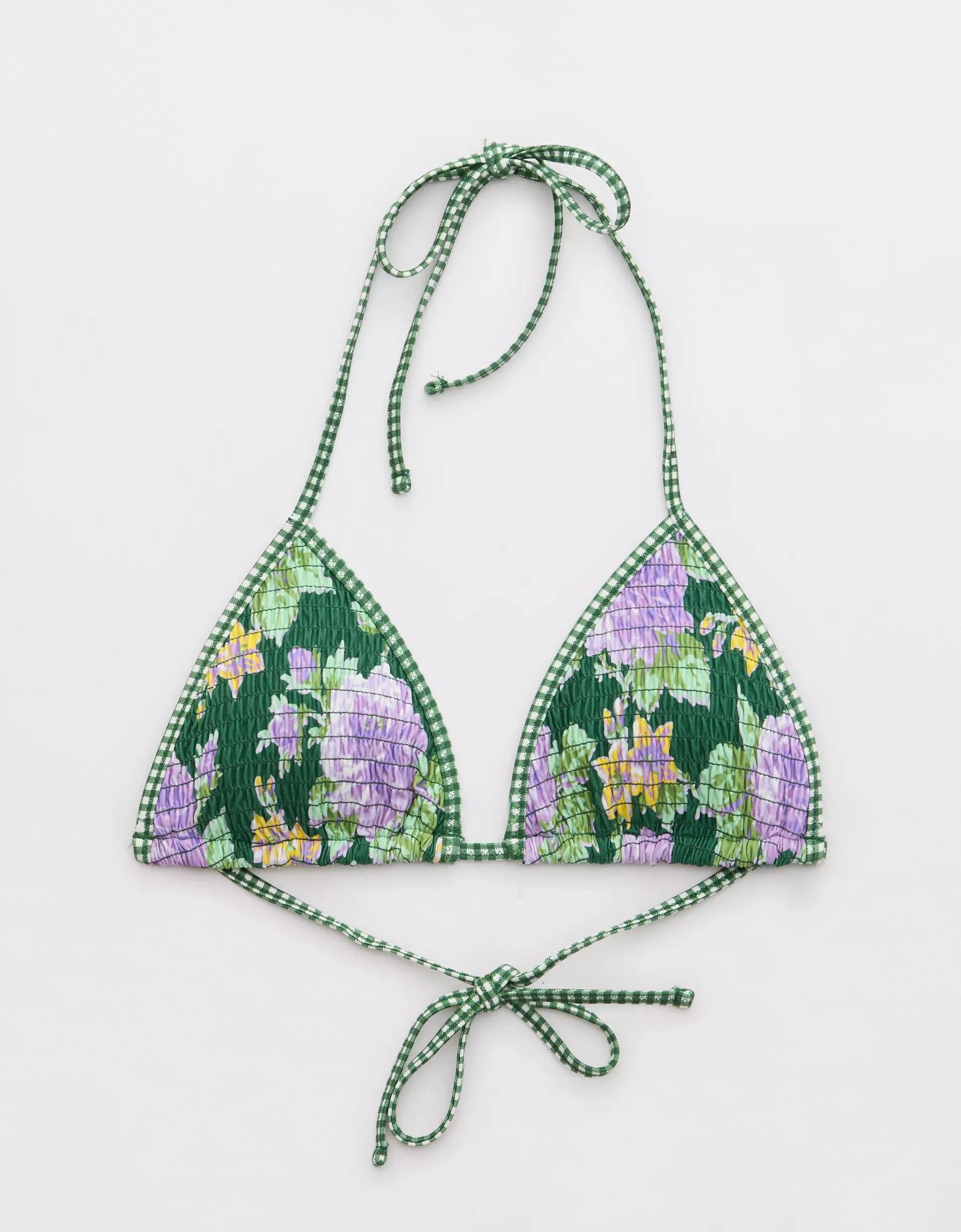 Aerie The Sun-Lover Smocked Bikini Top Product Image