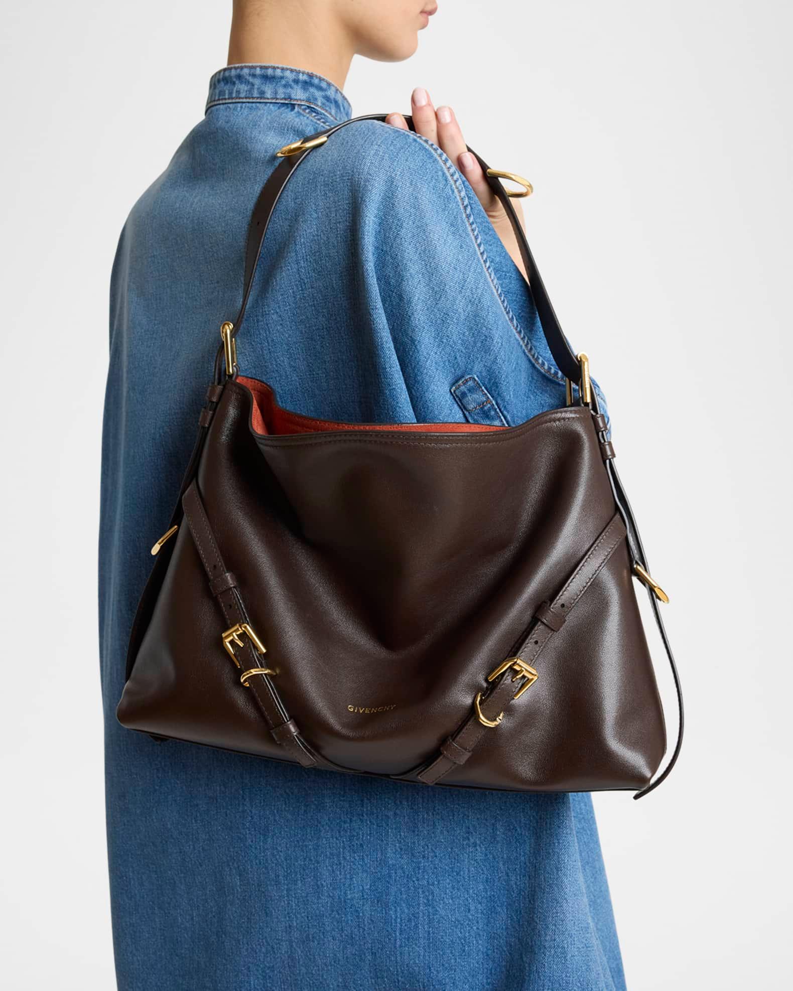 Voyou Medium Shoulder Bag in Shiny Leather Product Image