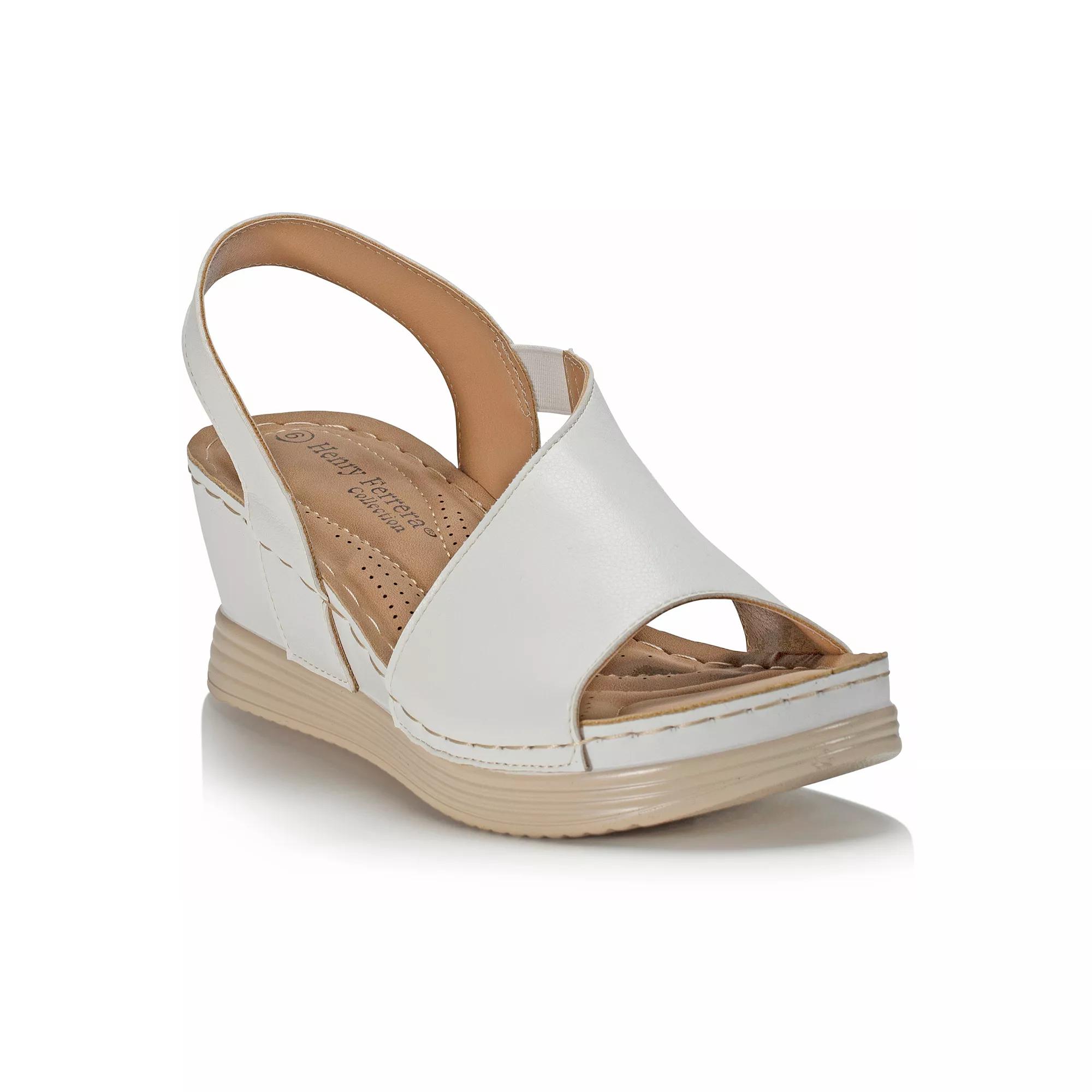 Henry Ferrera Comfort 70 Women's Wedge Sandals, Size: 11, White Product Image