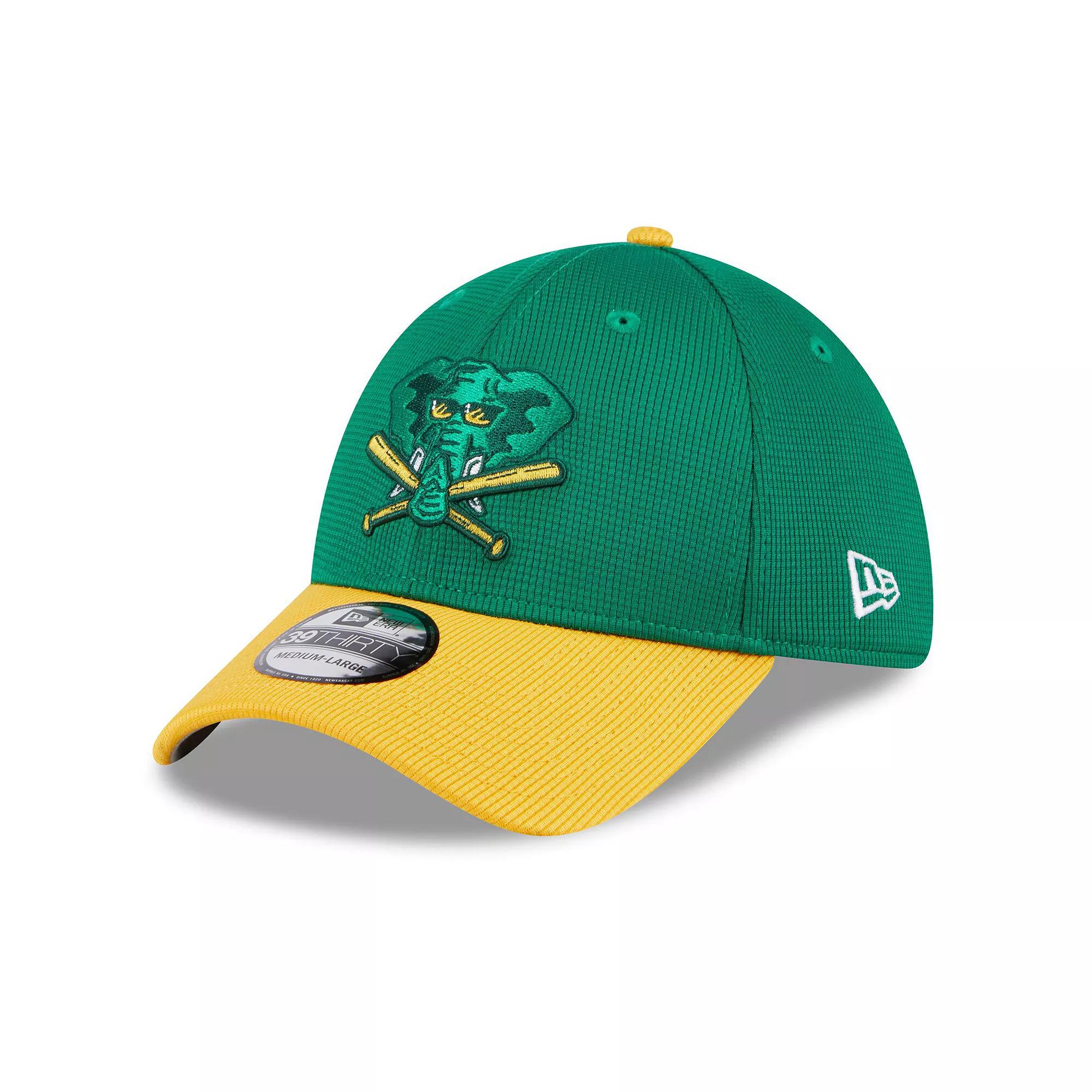 Men's New Era  Kelly Green Oakland Athletics 2024 Batting Practice 39THIRTY Flex Hat, Size: Small/Medium Product Image