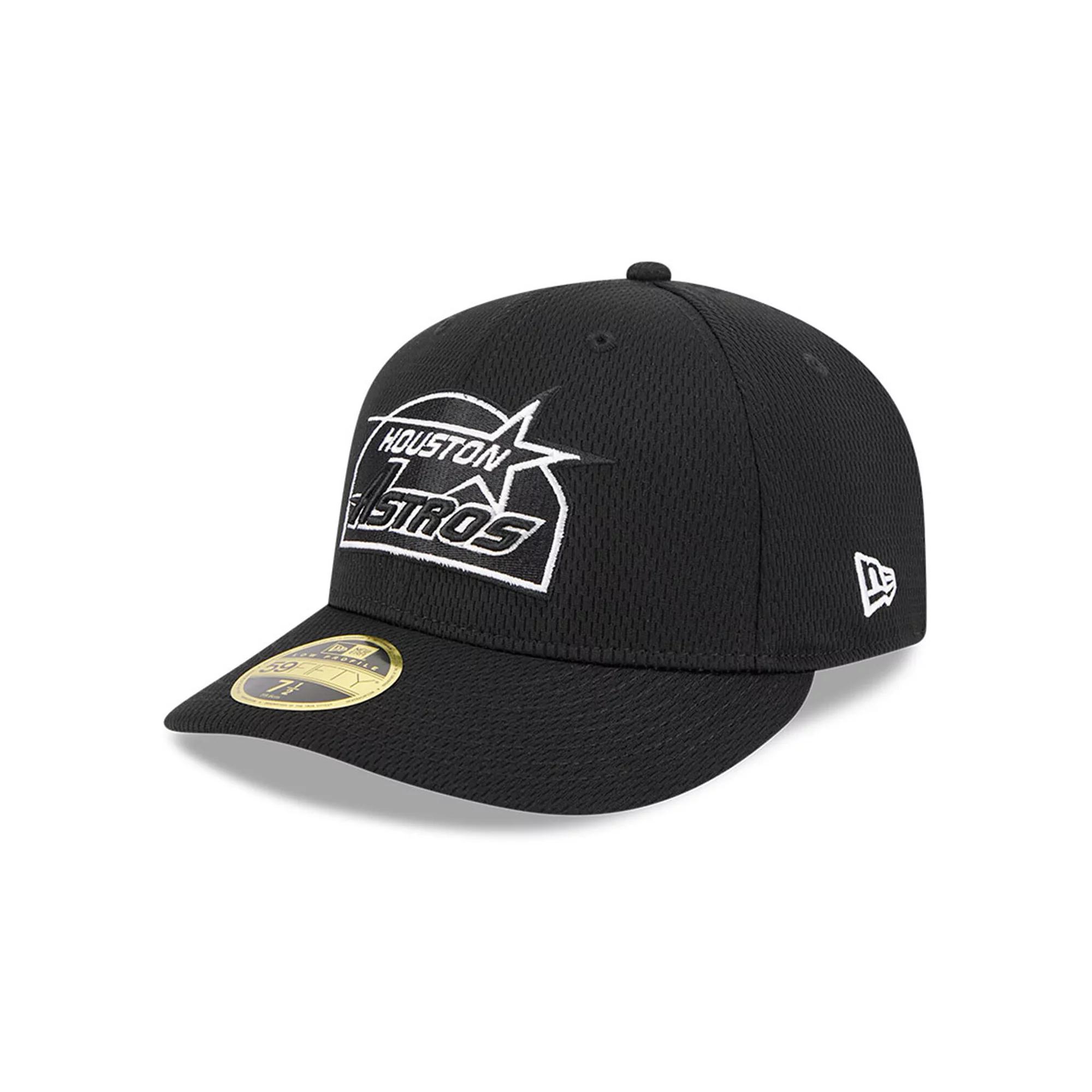 Men's New Era Black Houston Astros 2025 MLB Clubhouse Low Profile 59FIFTY Fitted Hat,  Product Image