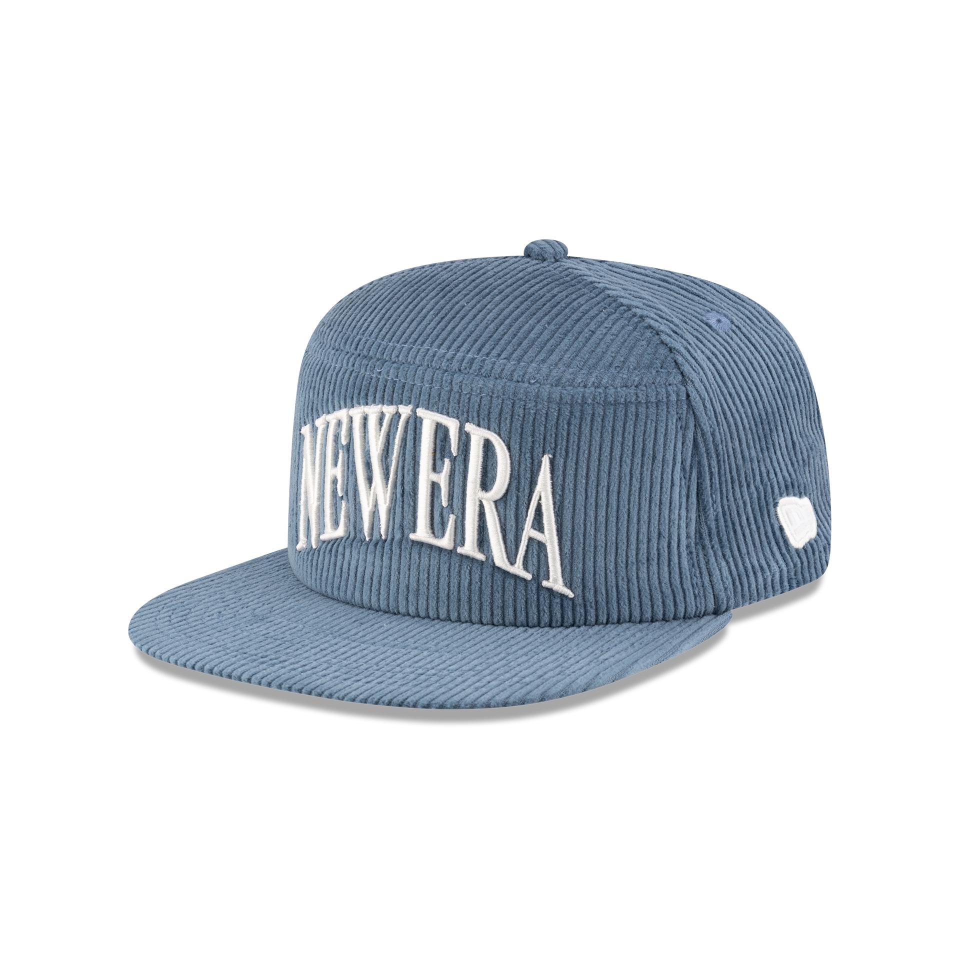 New Era Branded Paragon Corduroy Indigo Split Panel 9FIFTY Snapback Hat Male Product Image