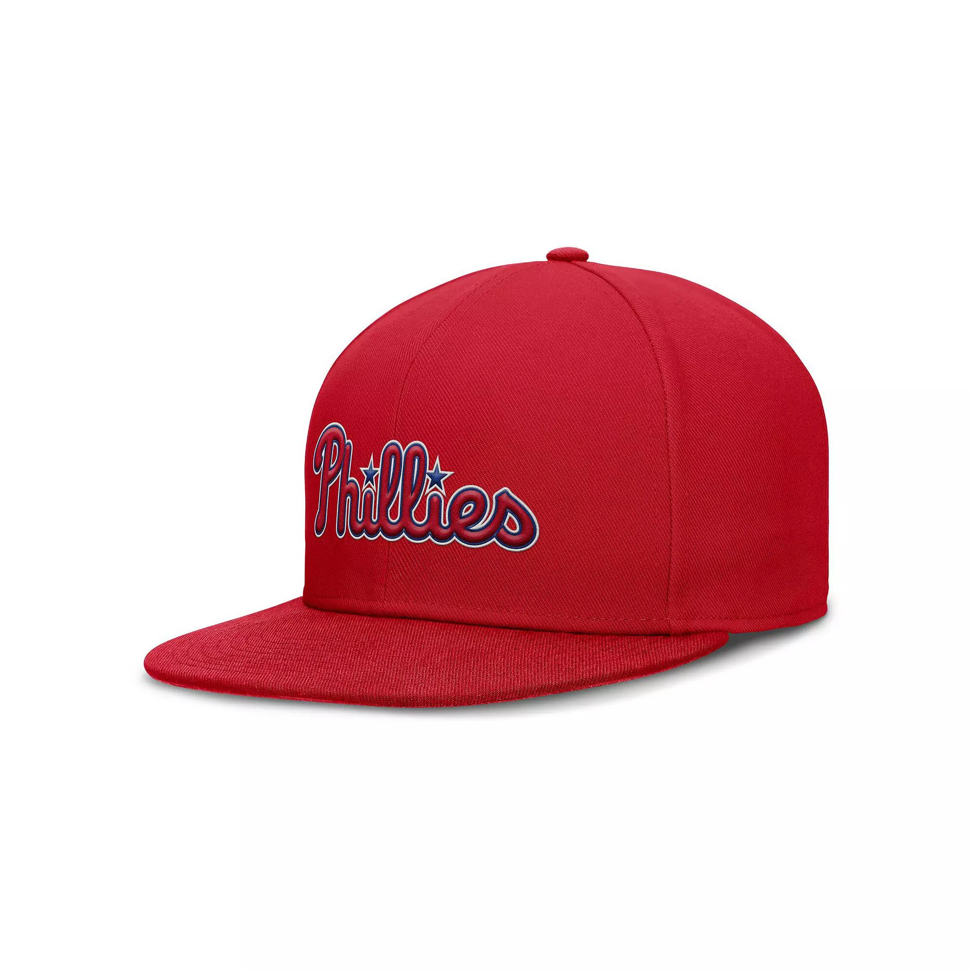 Men's Nike Red Philadelphia Phillies True Performance Fitted Hat,  Product Image