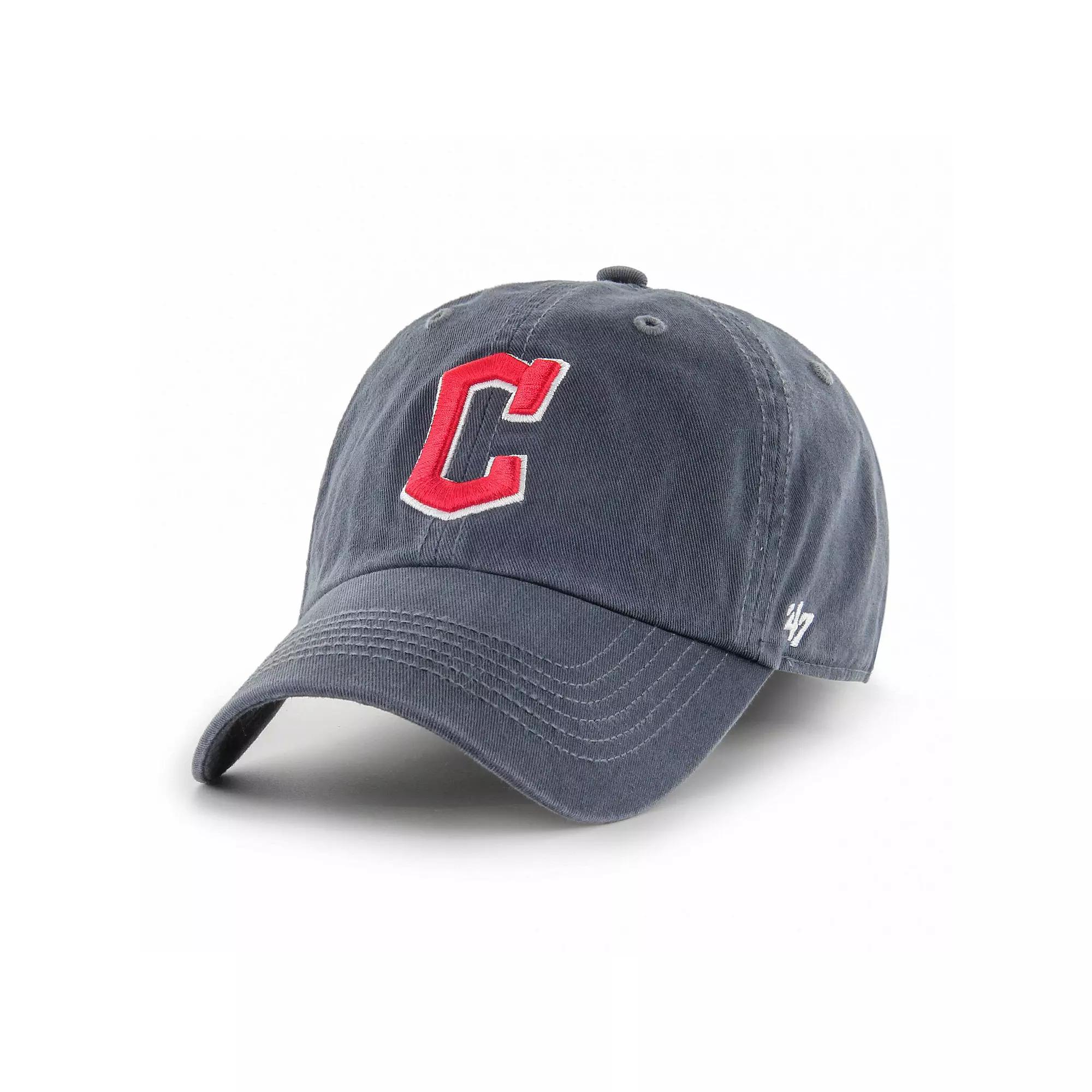 Men's '47 Navy Cleveland Guardians Franchise Logo Fitted Hat, Size: 2XL, Grd Blue Product Image