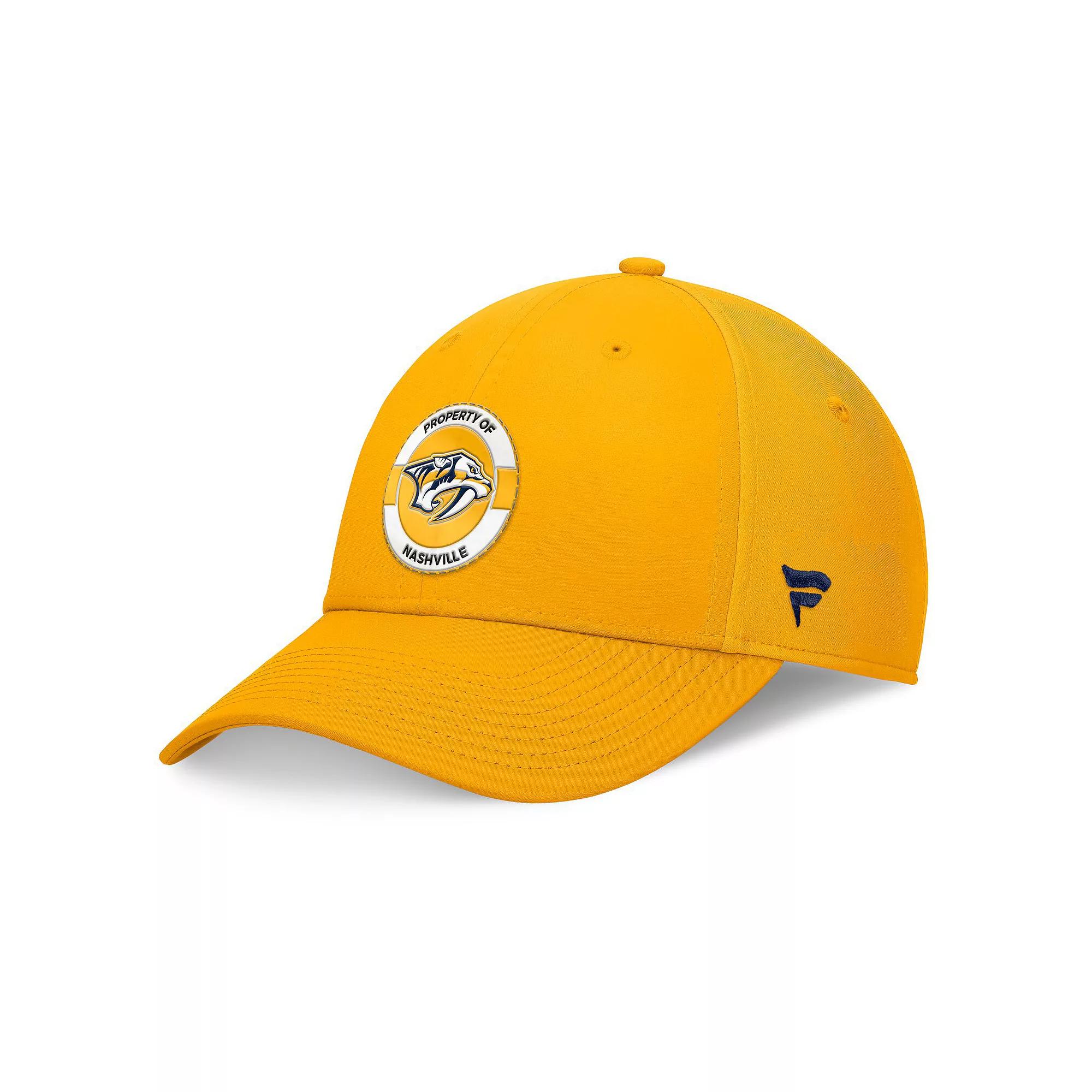 Men's Fanatics Gold Nashville Predators Authentic Pro Training Camp Flex Hat,  Product Image