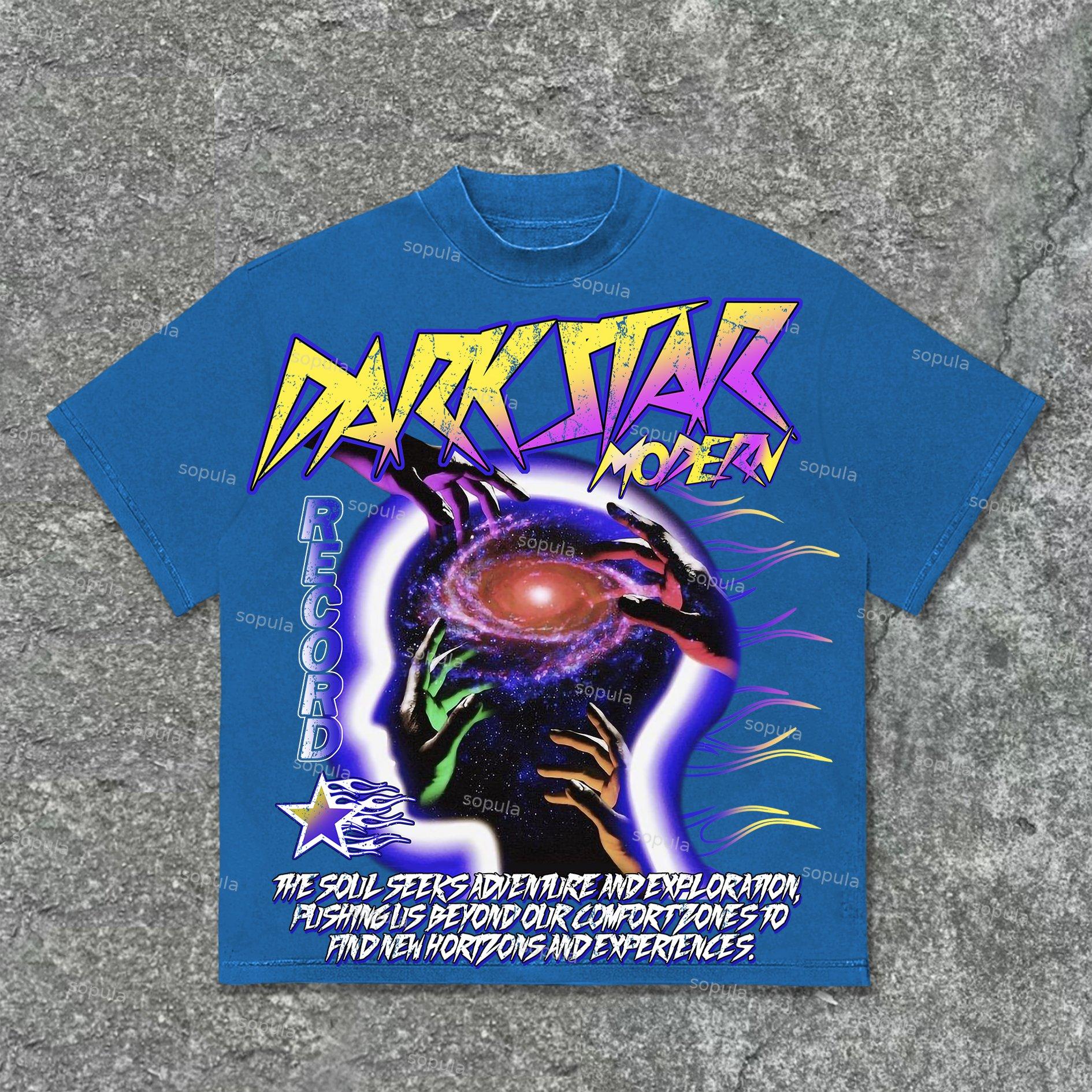 Sopula Mummy Color Brain Graphic Print Cotton T-Shirt Product Image