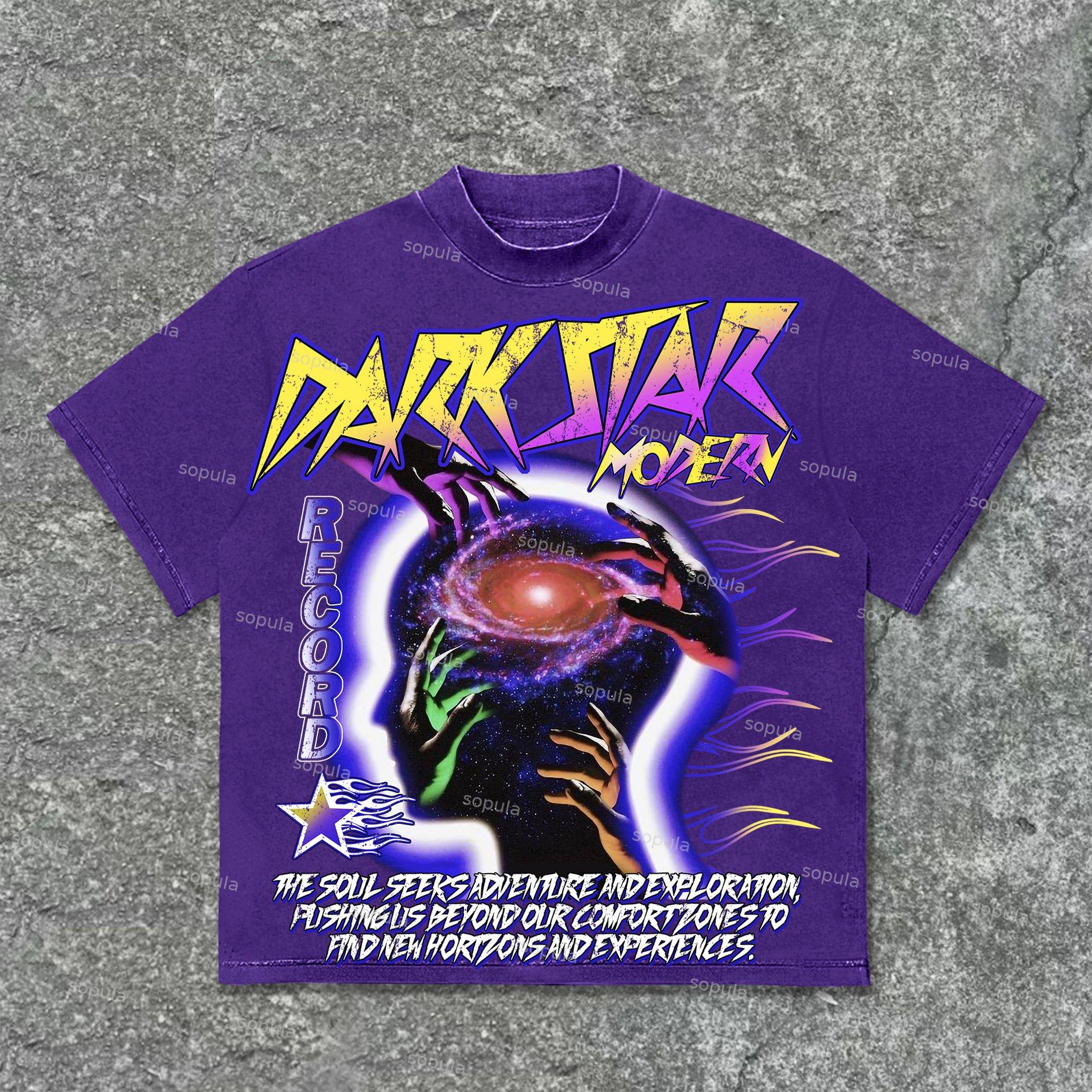 Sopula Mummy Color Brain Graphic Print Cotton T-Shirt Product Image