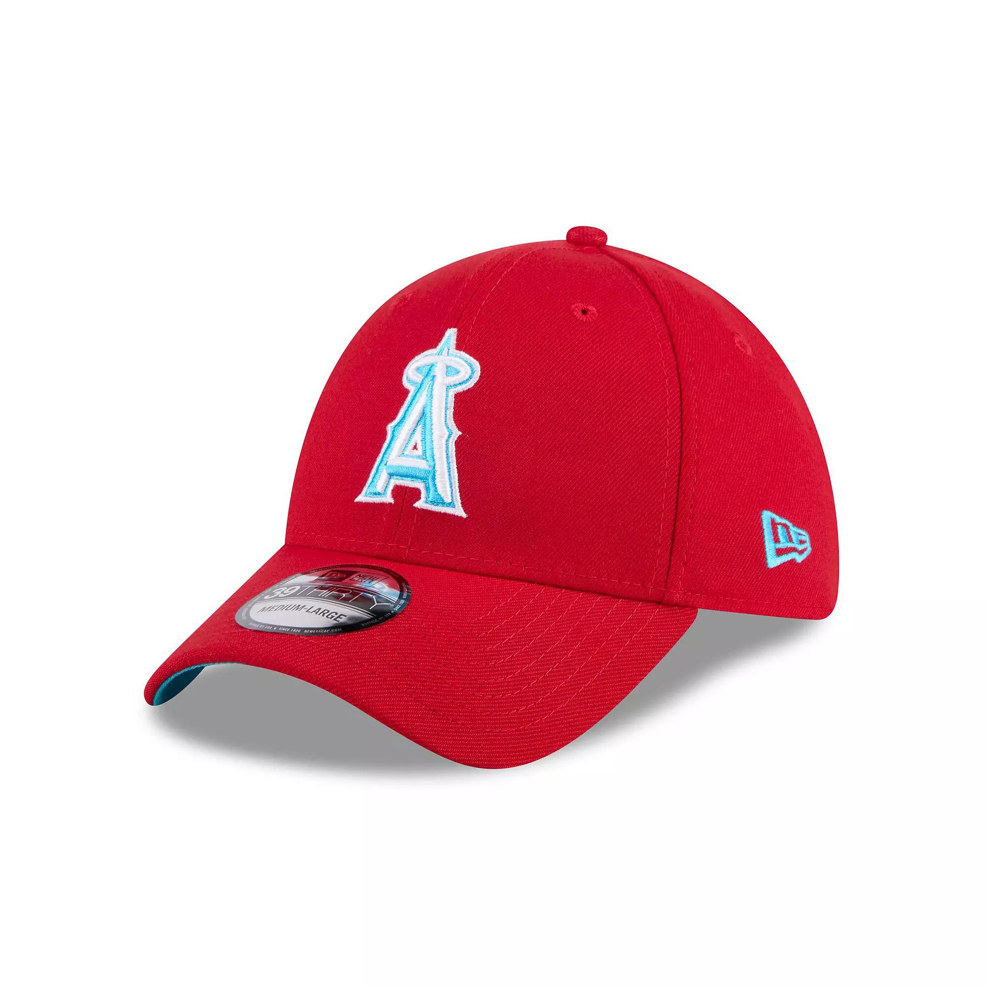 Men's New Era Red Los Angeles Angels 2024 Father's Day 39THIRTY Flex Hat,  Product Image