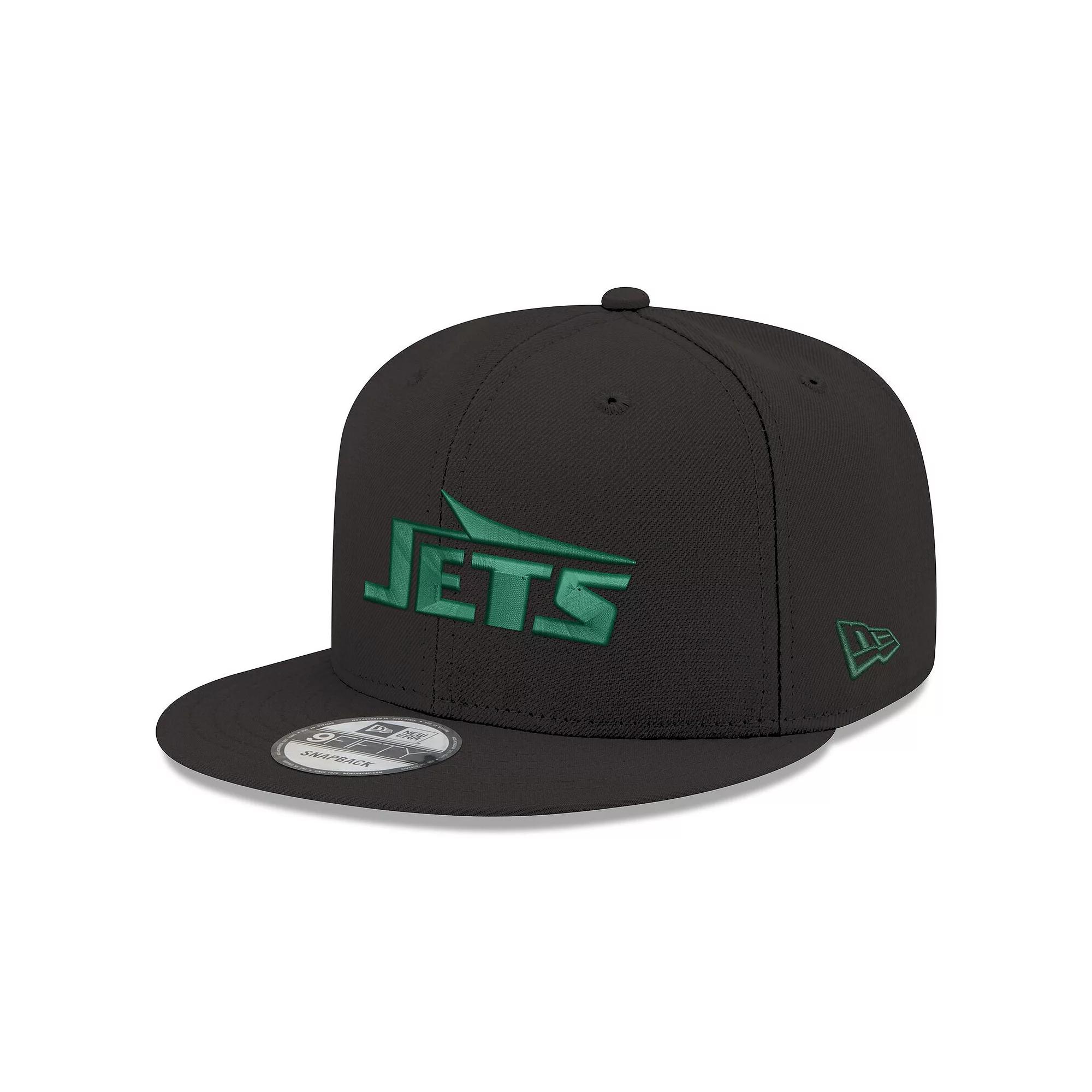 Men's New Era Black New York Jets Standard 9FIFTY Snapback Hat Product Image
