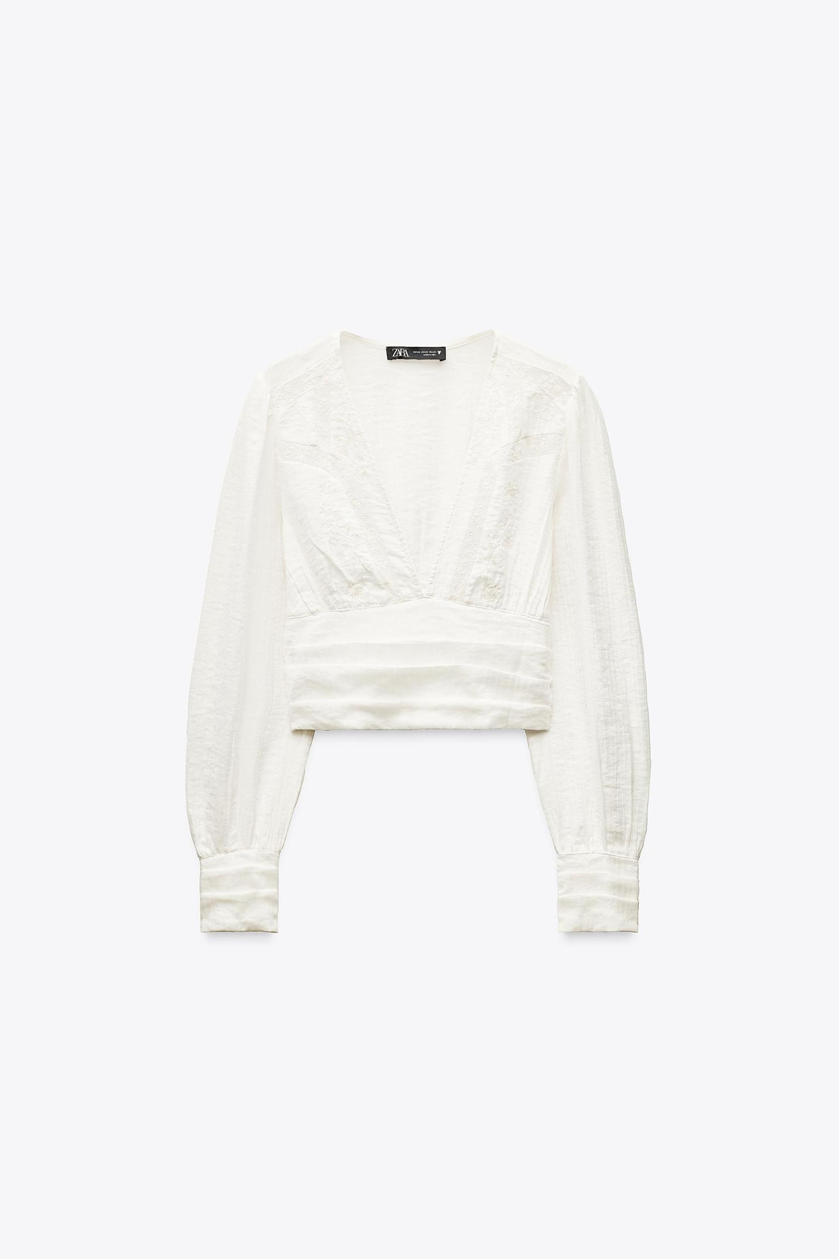 TEXTURED CROPPED SHIRT Product Image