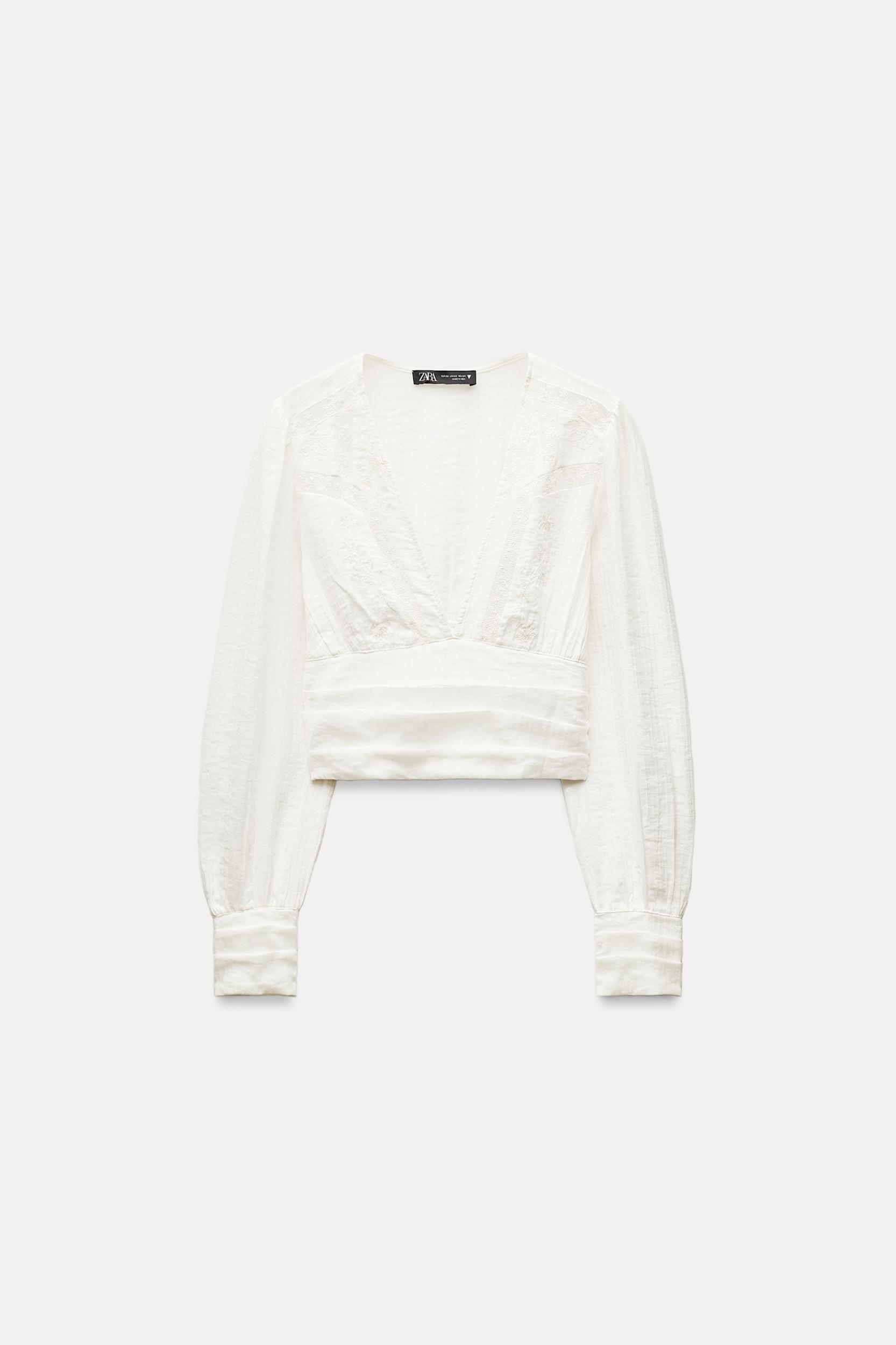 TEXTURED CROPPED SHIRT Product Image