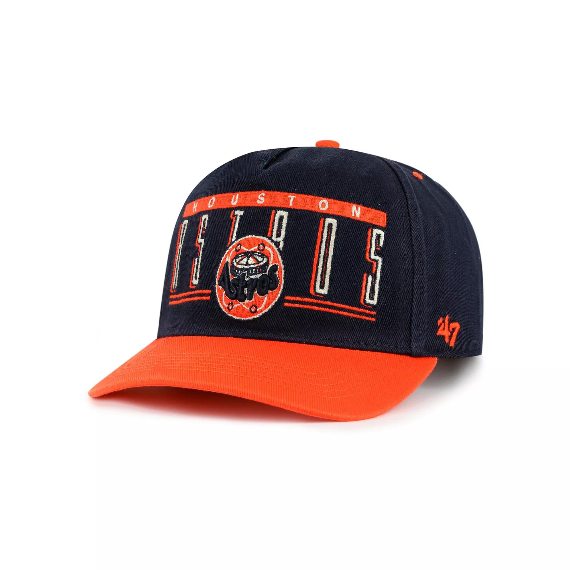 Men's '47 Navy Houston Astros  Double Headed Baseline Hitch Adjustable Hat, Blue Product Image