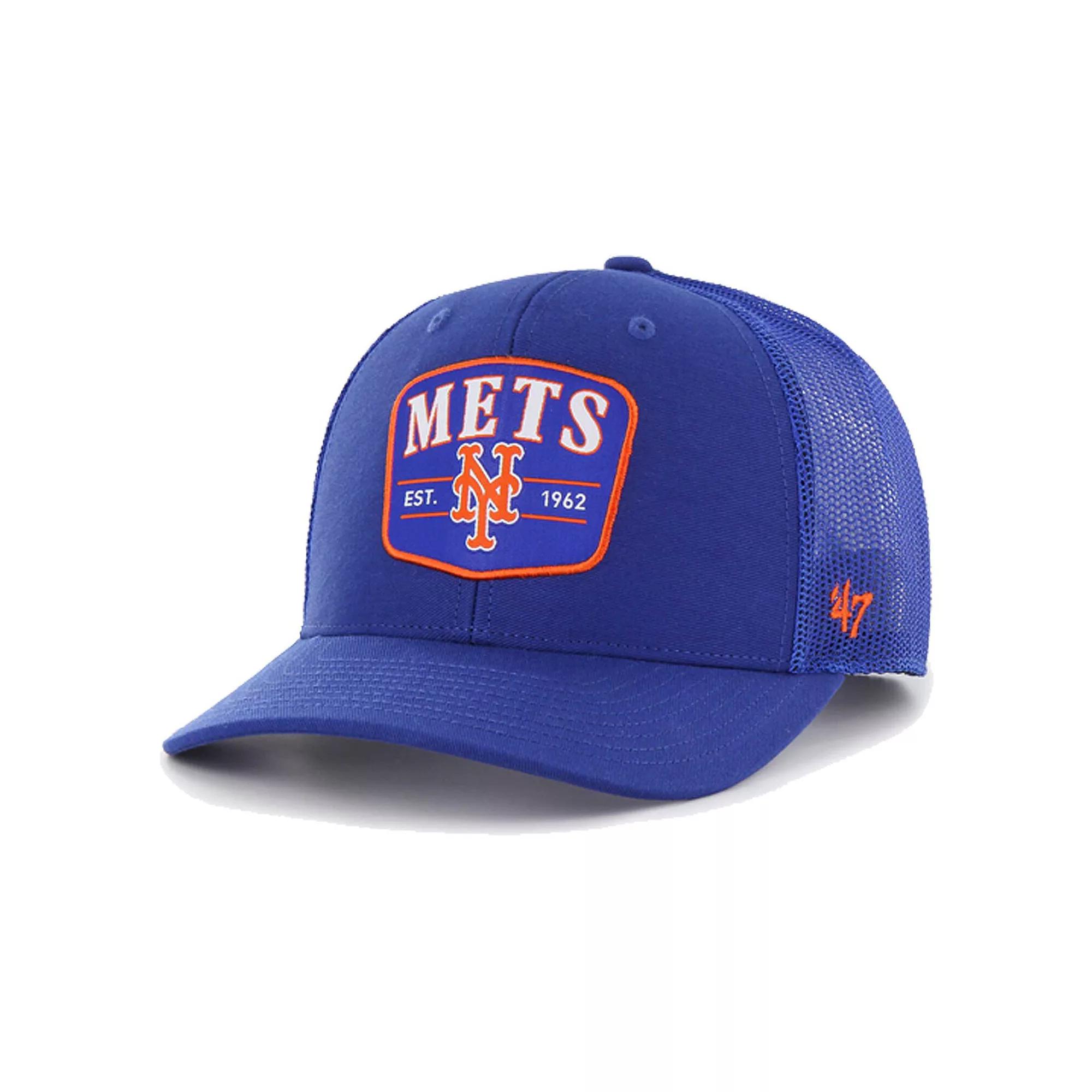 Men's '47 Royal New York Mets Squad Trucker Adjustable Hat, Blue Product Image