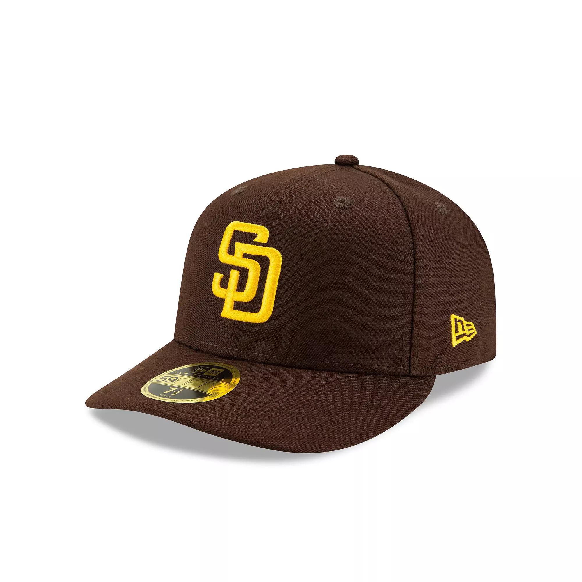 Men's New Era Brown San Diego Padres Authentic Collection On-Field Low Profile 59FIFTY Fitted Hat,  Product Image