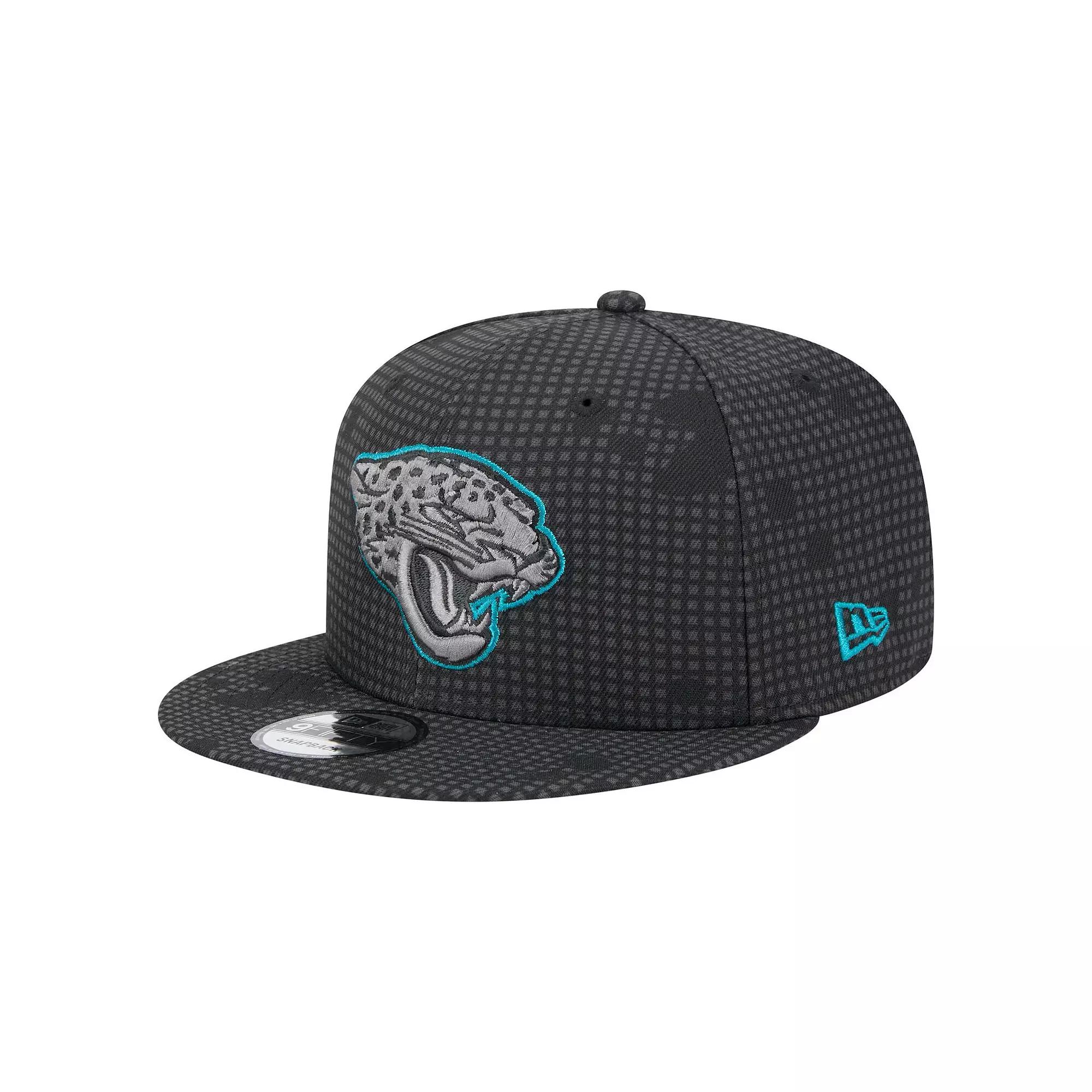 Men's New Era Black Jacksonville Jaguars Midnight Ink Pop Outline 9FIFTY Snapback Hat Product Image
