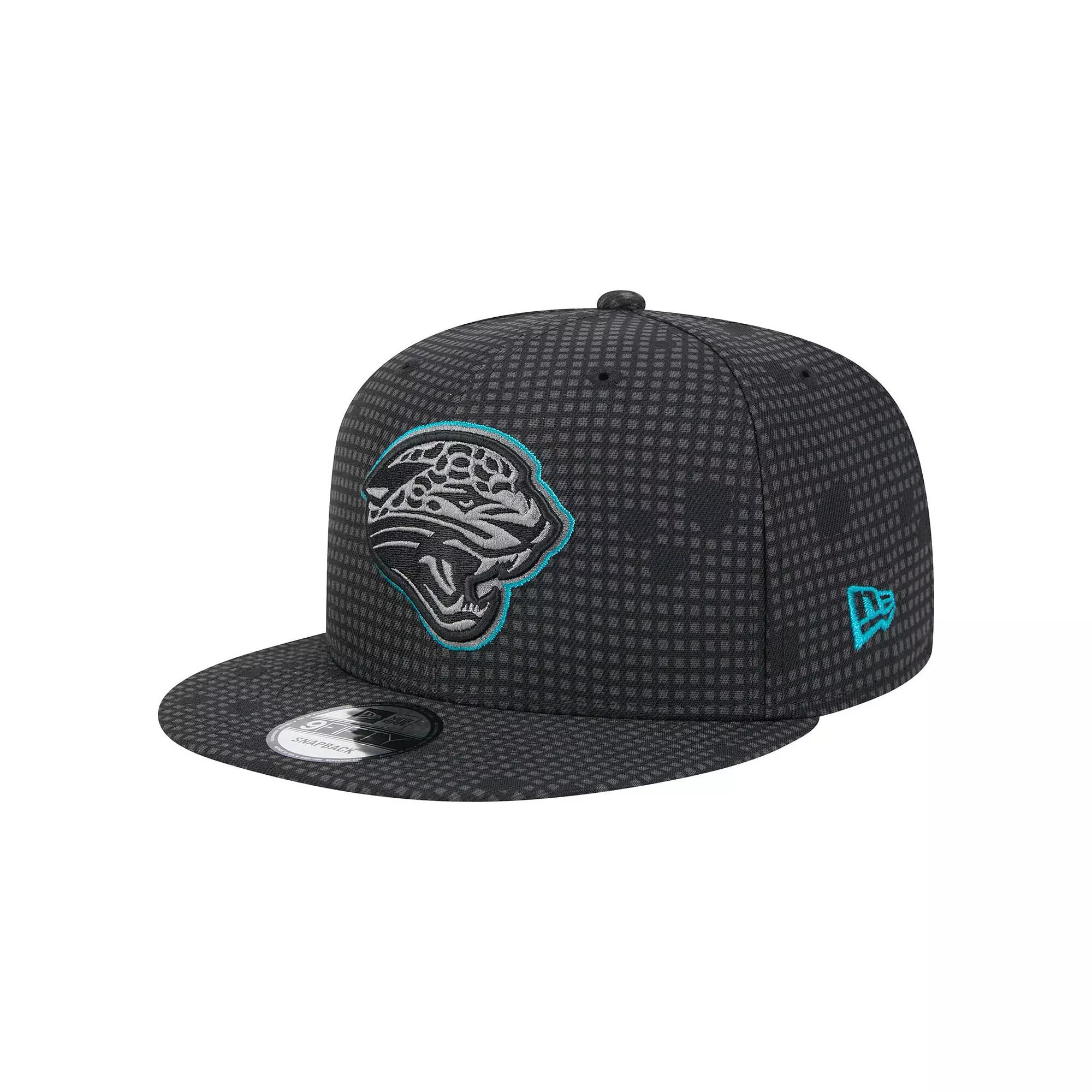 Men's New Era Black Jacksonville Jaguars Midnight Ink Pop Outline 9FIFTY Snapback Hat Product Image