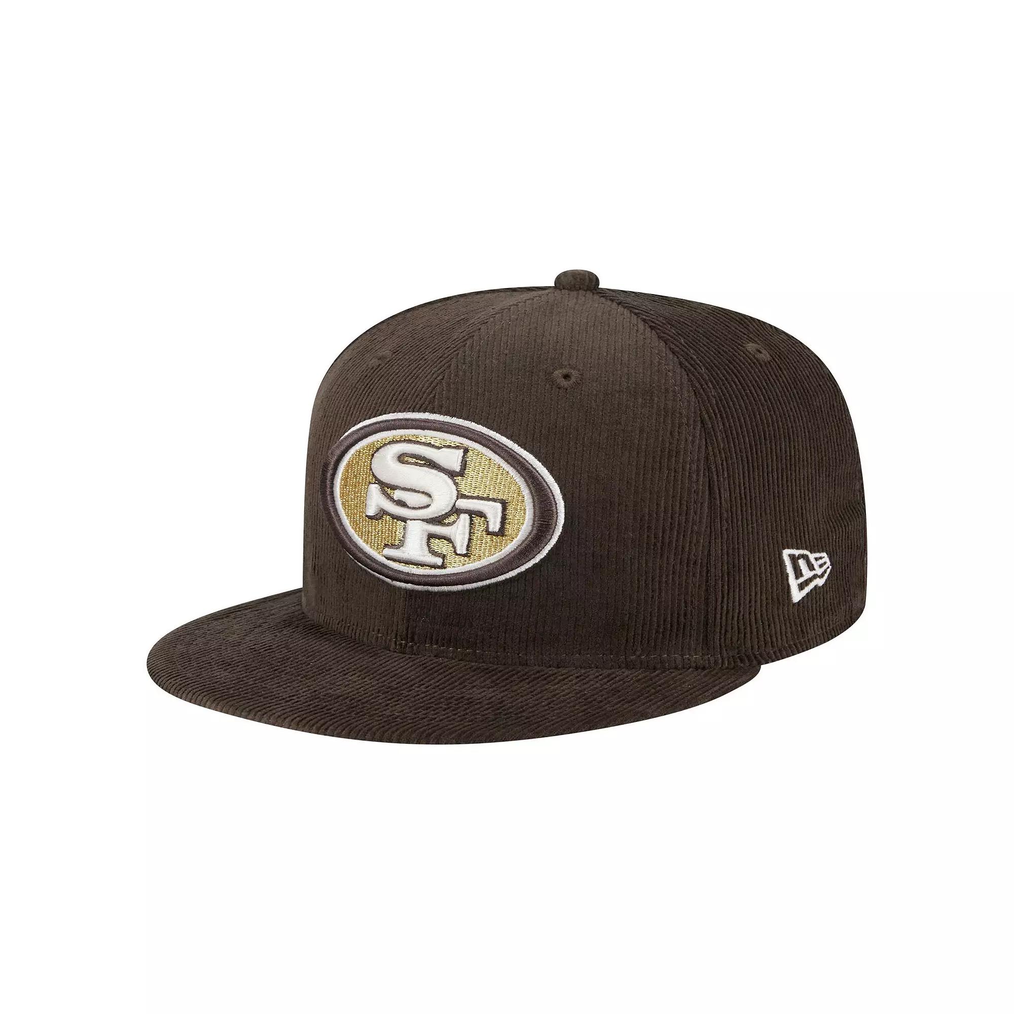 Men's New Era  Brown San Francisco 49ers Choco Cord 59FIFTY Fitted Hat, Size: 7 1/2 Product Image