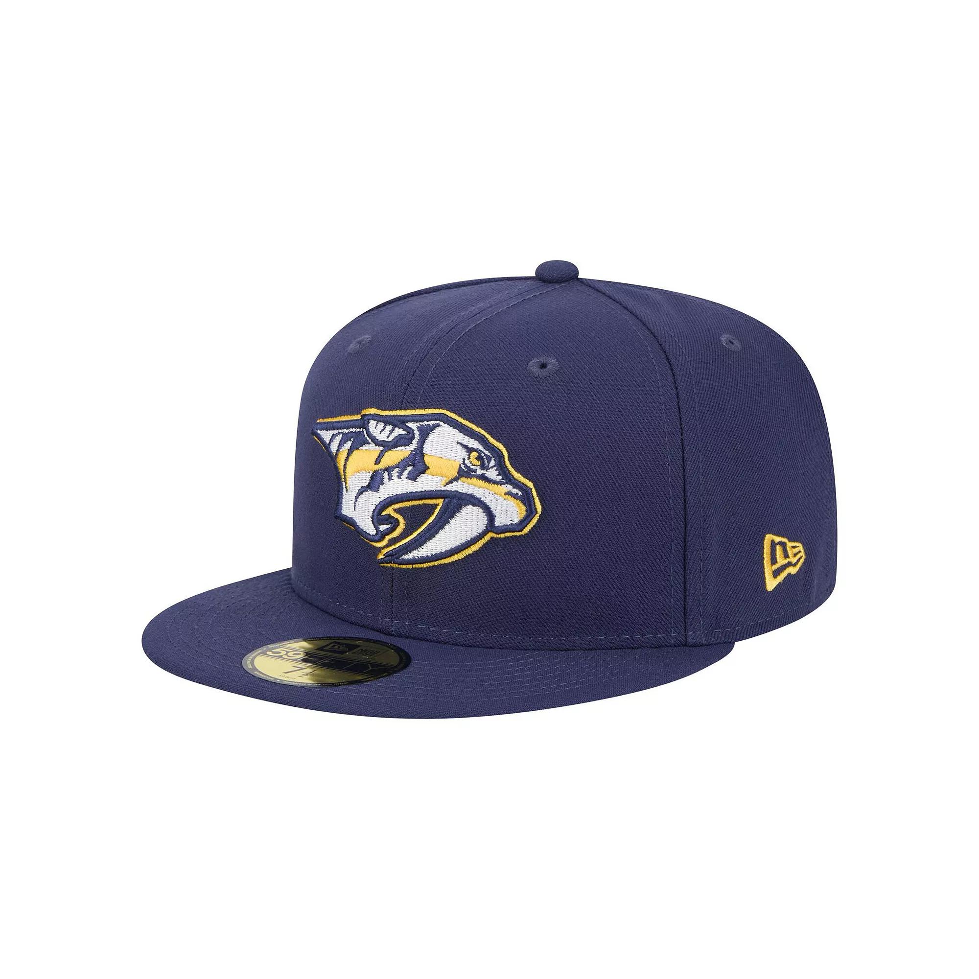 Men's New Era Navy Nashville Predators Core 59FIFTY Fitted Hat,  Product Image