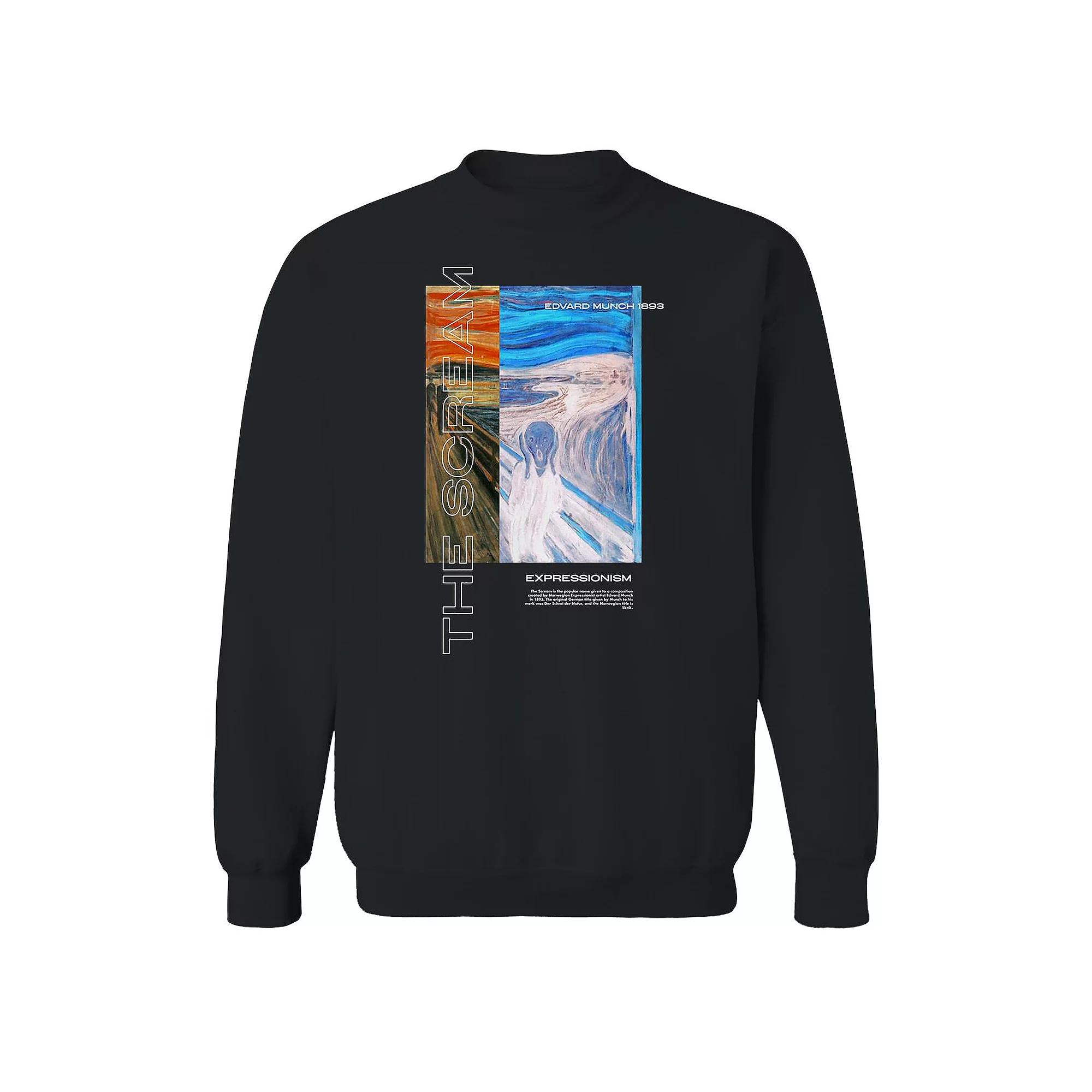 Men's apoh - Munch Expressionism Graphic Sweatshirt,  Product Image