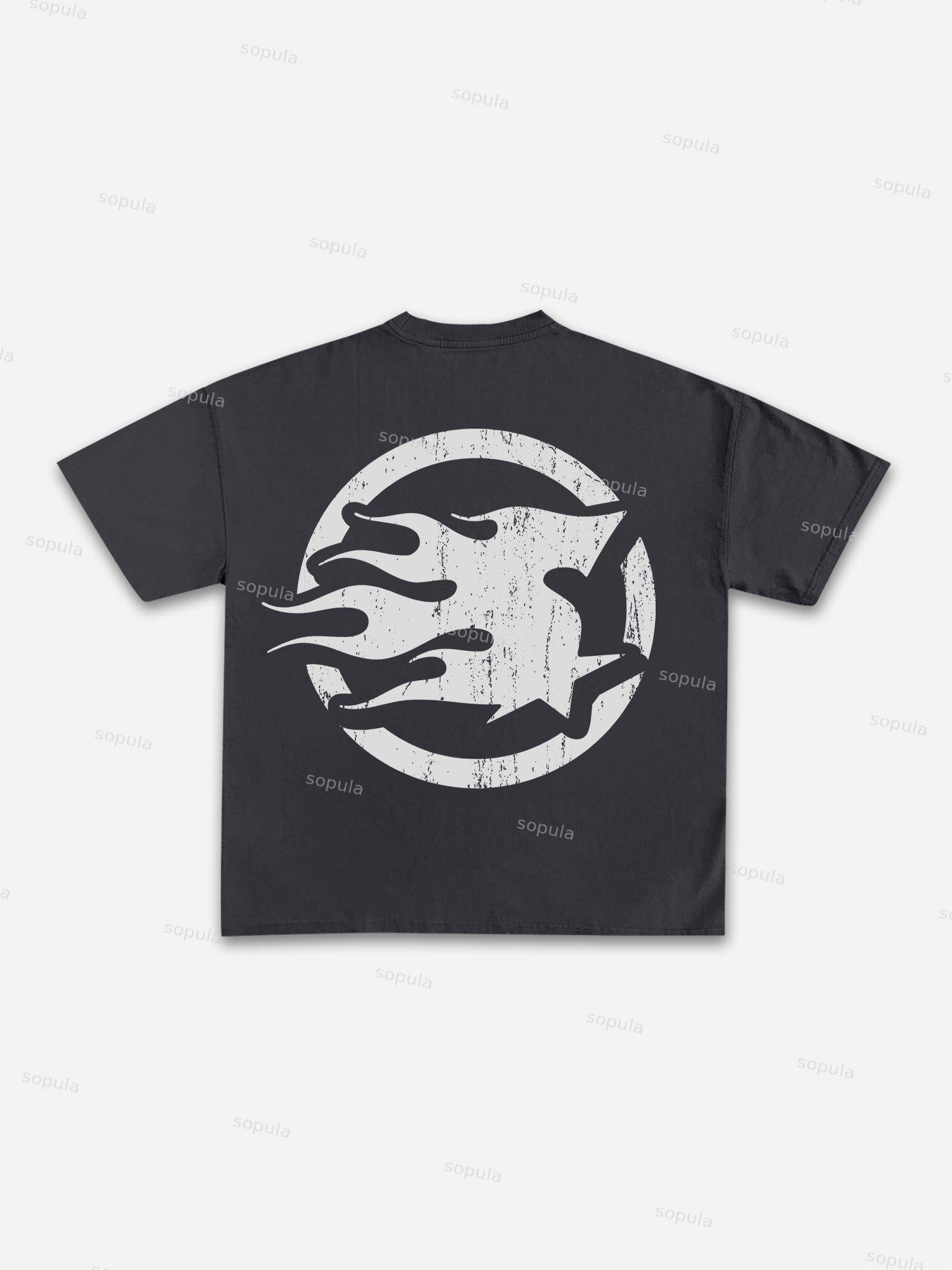 Sopula Men's Street Graffiti Statue of Liberty Graphic T-Shirt Product Image