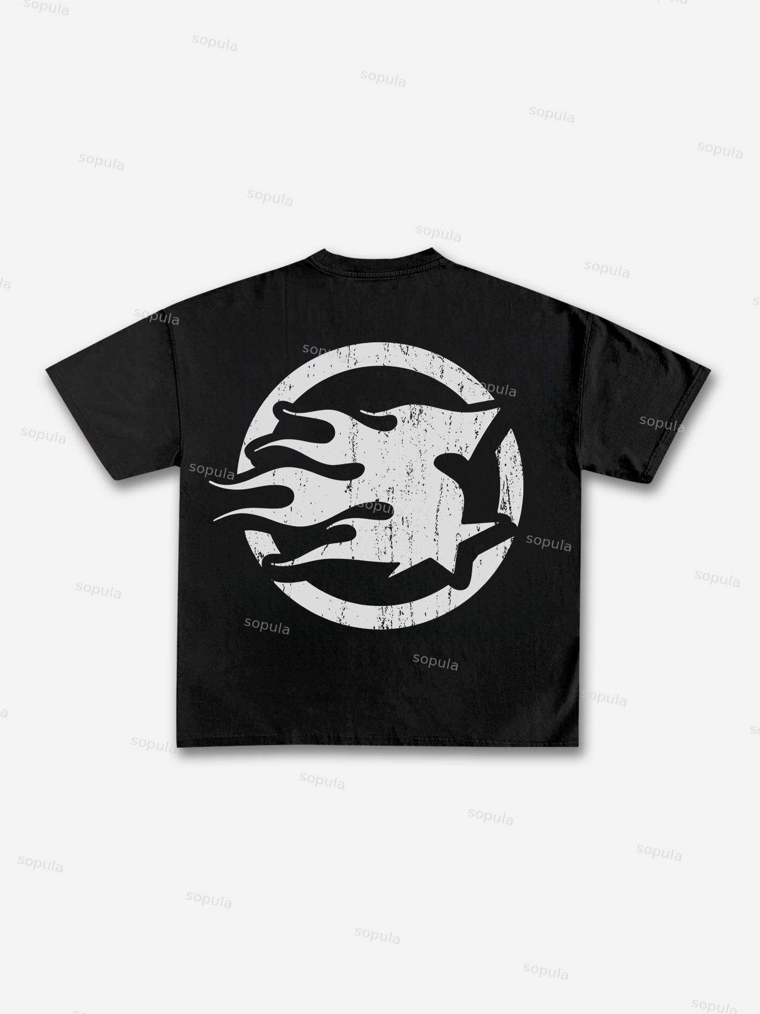 Sopula Men's Street Graffiti Statue of Liberty Graphic T-Shirt Product Image