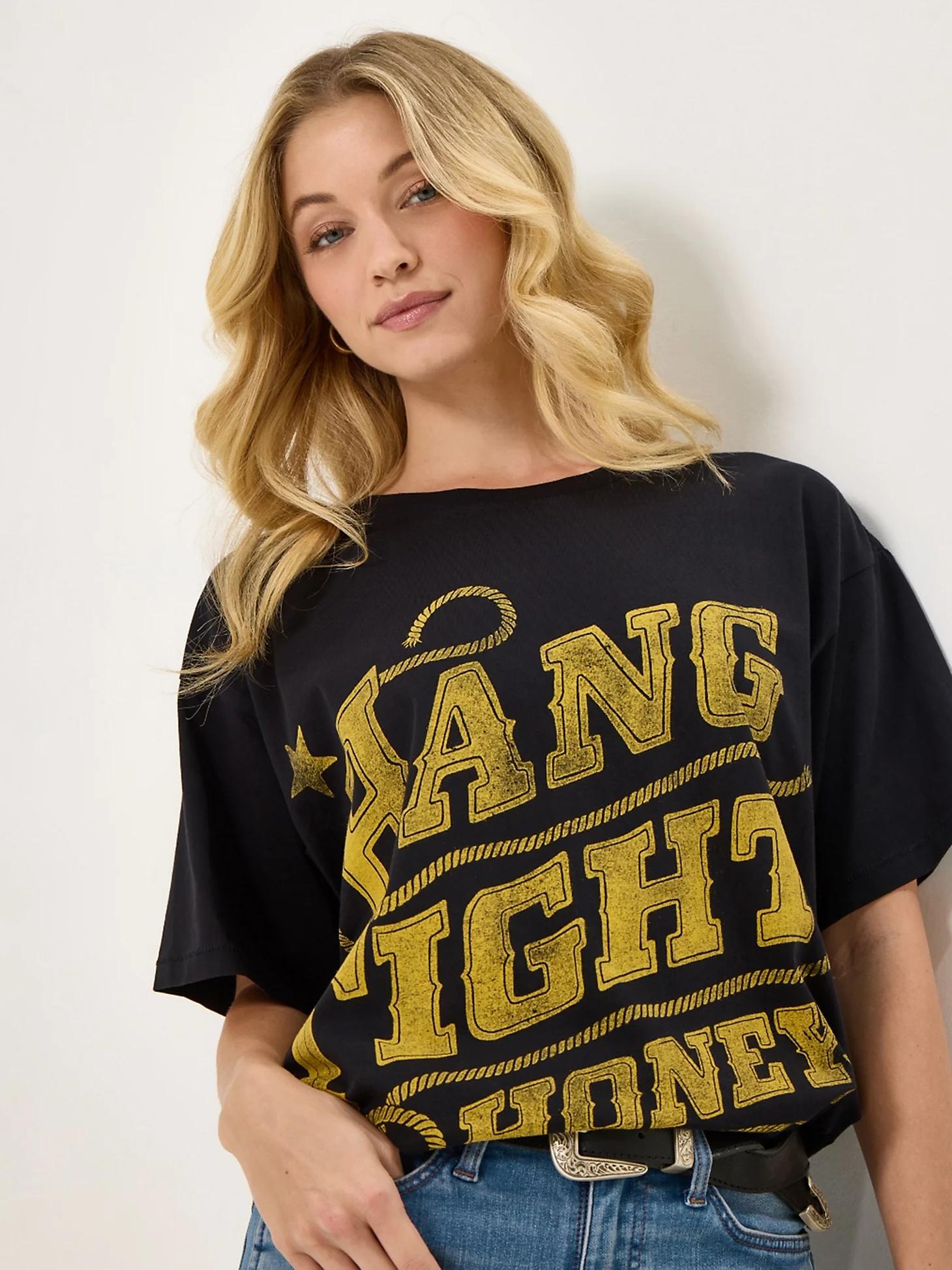 Wrangler x Lainey Wilson Hang Tight Oversized Tee | Women's TOPS | Wrangler® Product Image