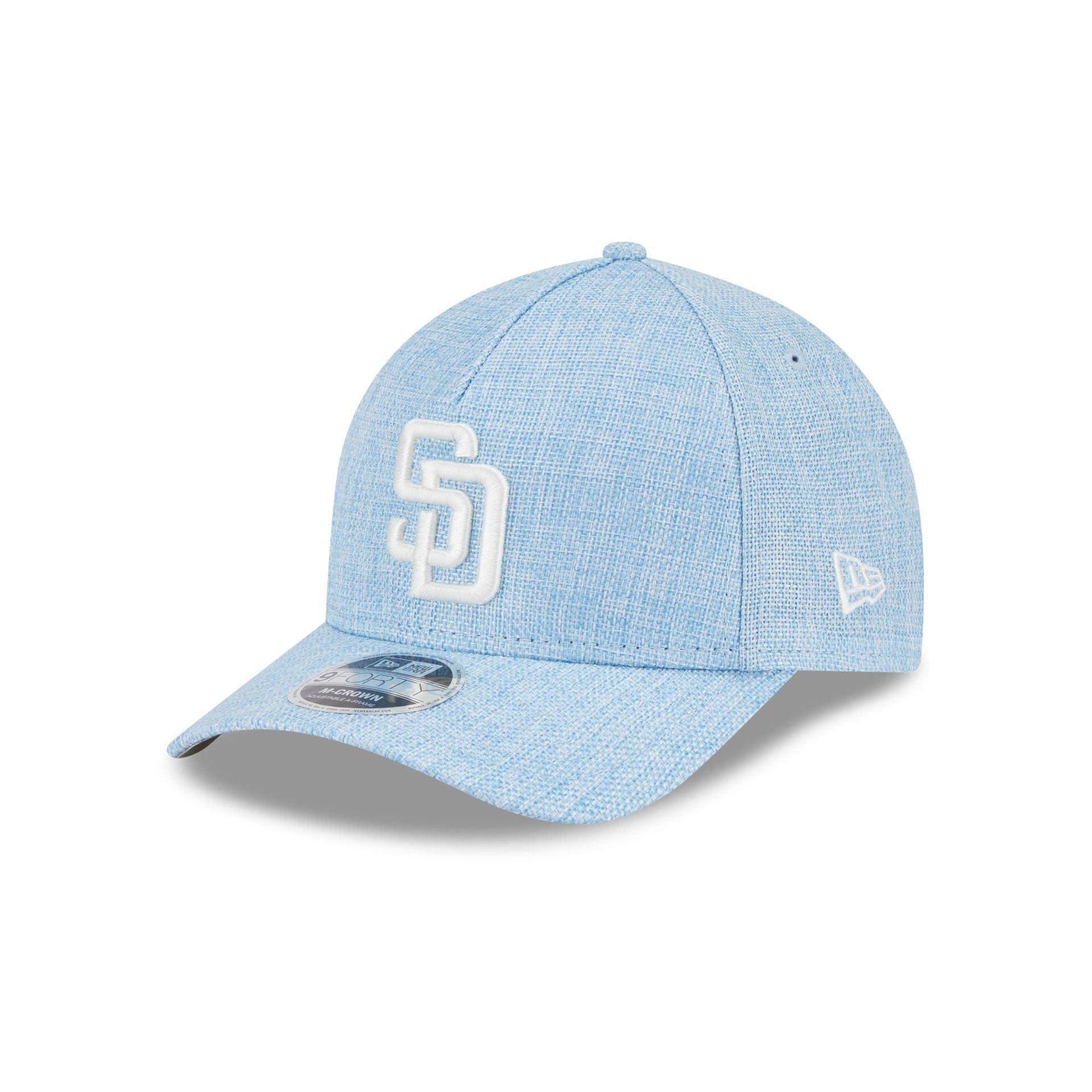 San Diego Padres Cotton Weaver Blue 9FORTY M-Crown A-Frame Snapback Hat Male Product Image