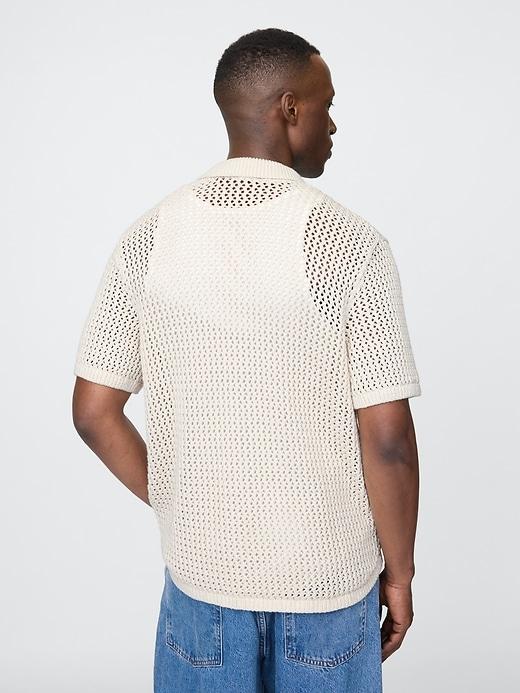 Mesh Sweater Shirt Product Image