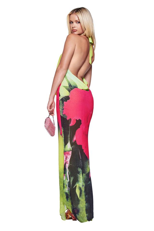 SAMANTHA MAXI DRESS - ORCHID PRINT Product Image