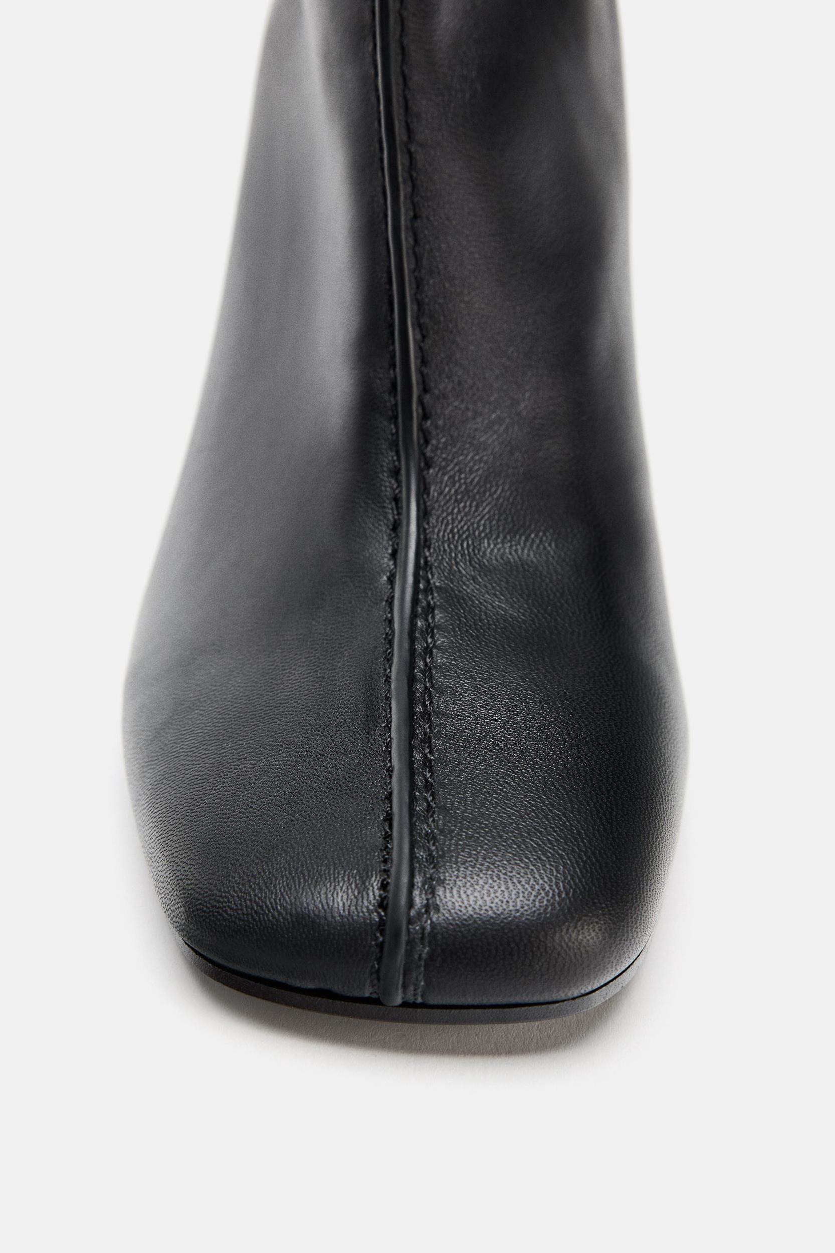 LIMITED EDITION LEATHER HEELED ANKLE BOOTS Product Image