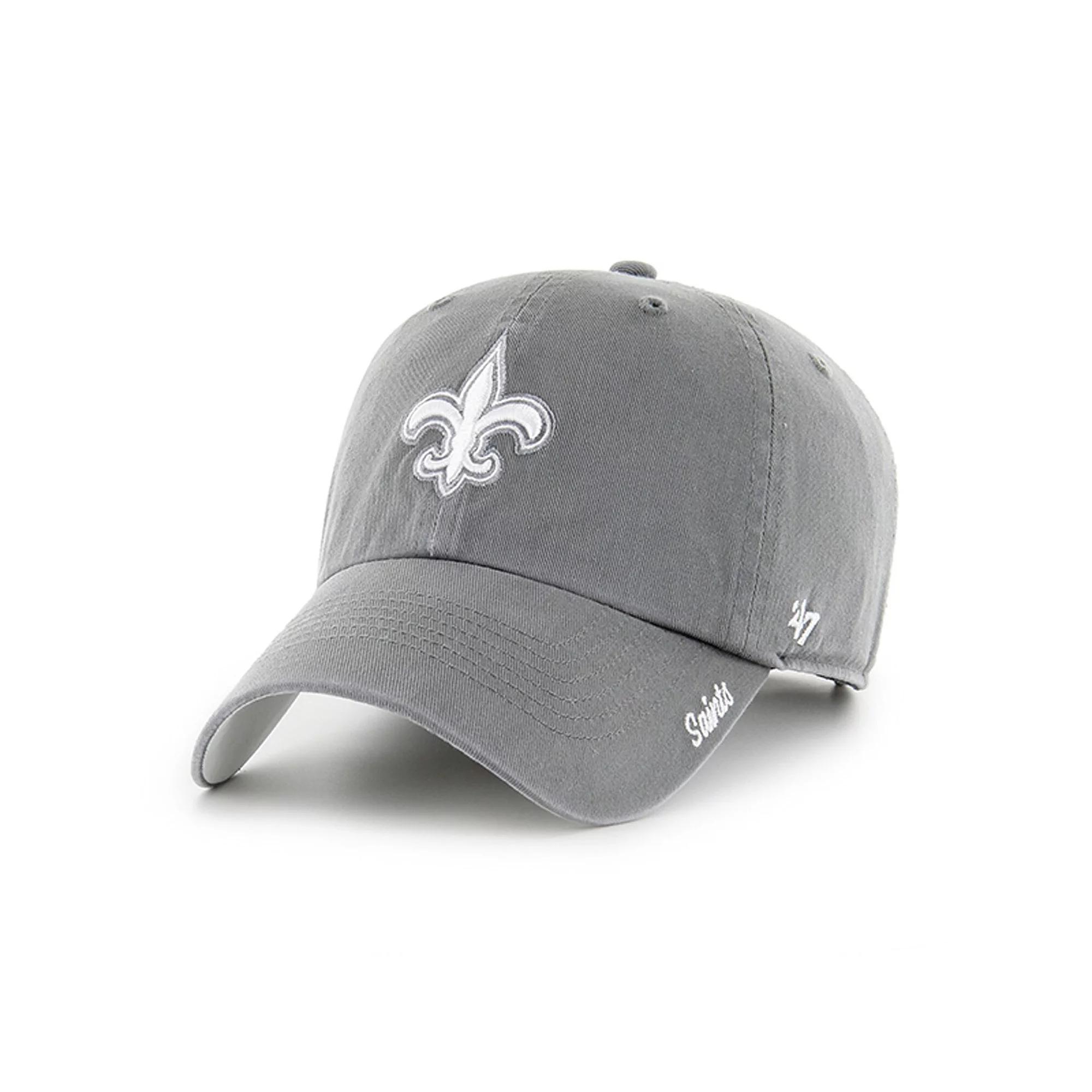 Women's '47 Gray New Orleans Saints Luminance Cheer Clean Up Adjustable Hat, Grey Product Image
