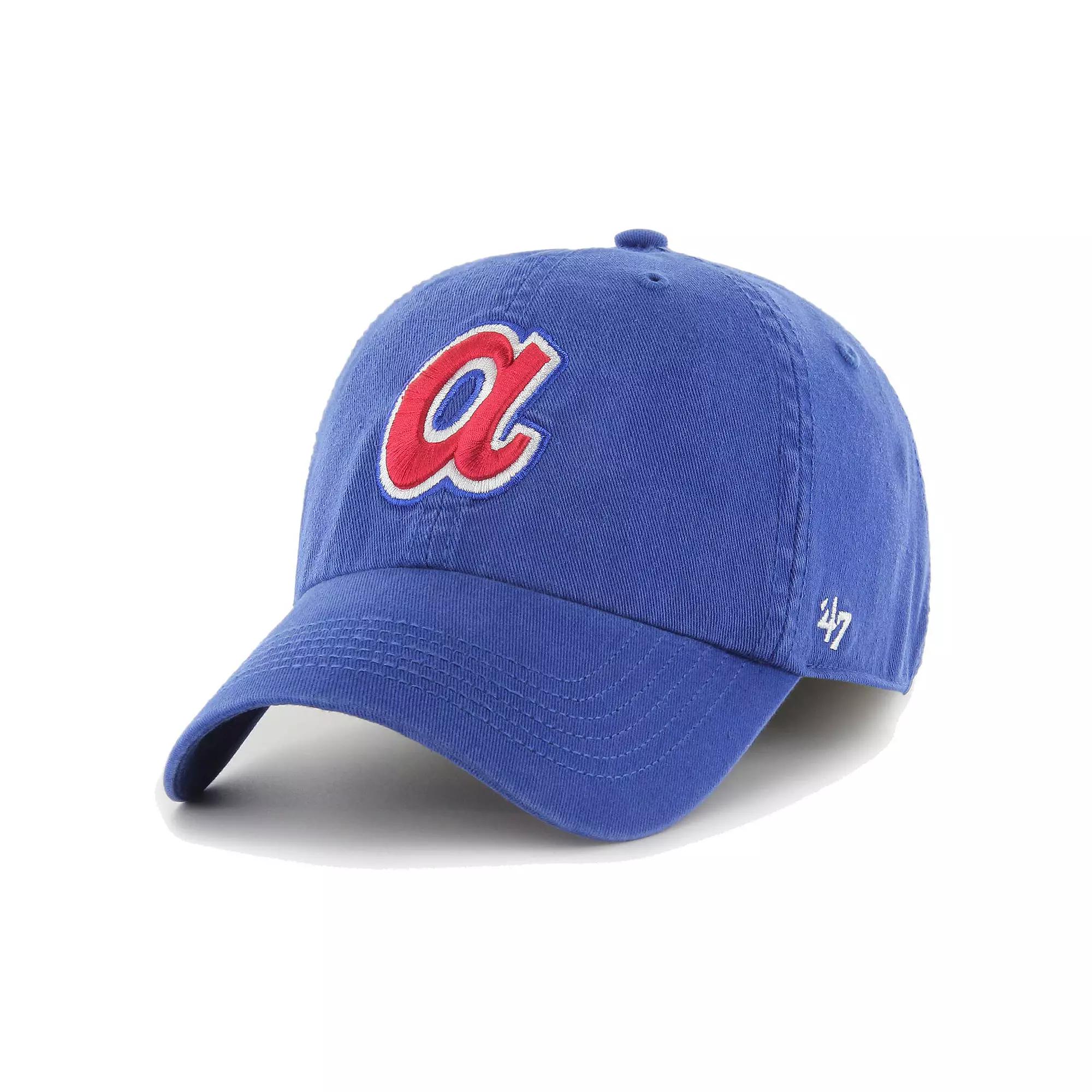 Men's '47 Royal Atlanta Braves Cooperstown Collection Franchise Fitted Hat,  Product Image