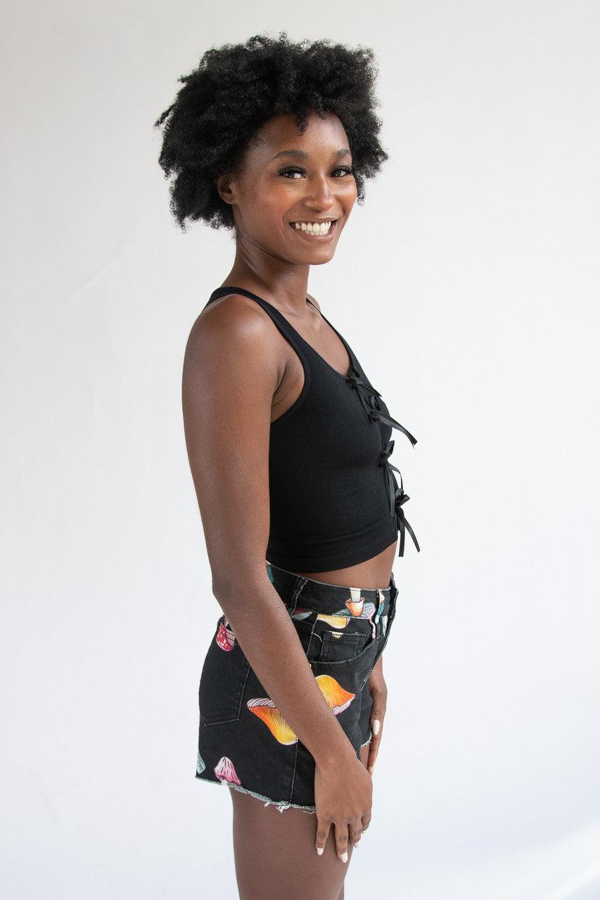 Bow Front Seamless Tank Top Product Image