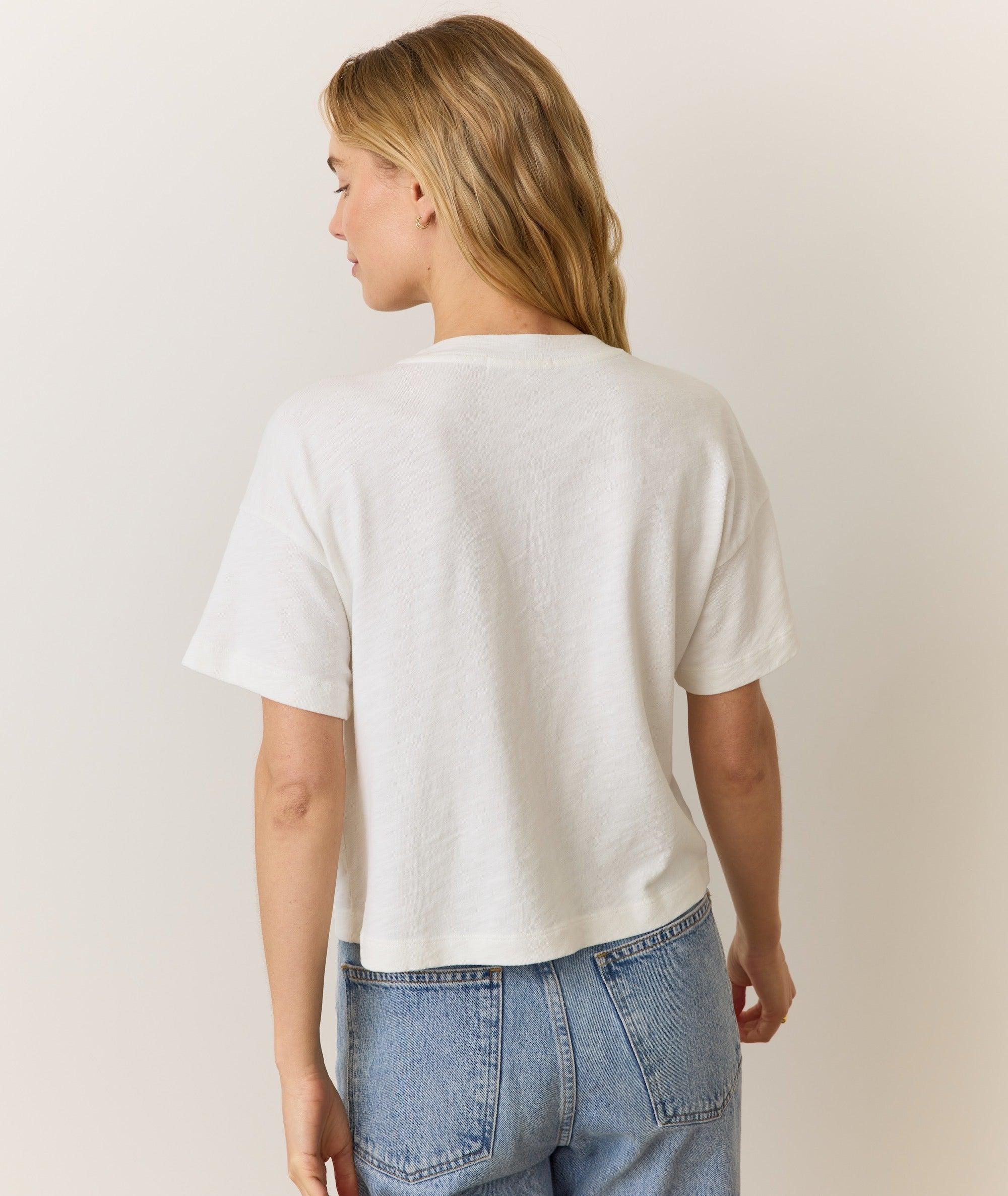 Sadie Vintage Slub Crop Tee Product Image