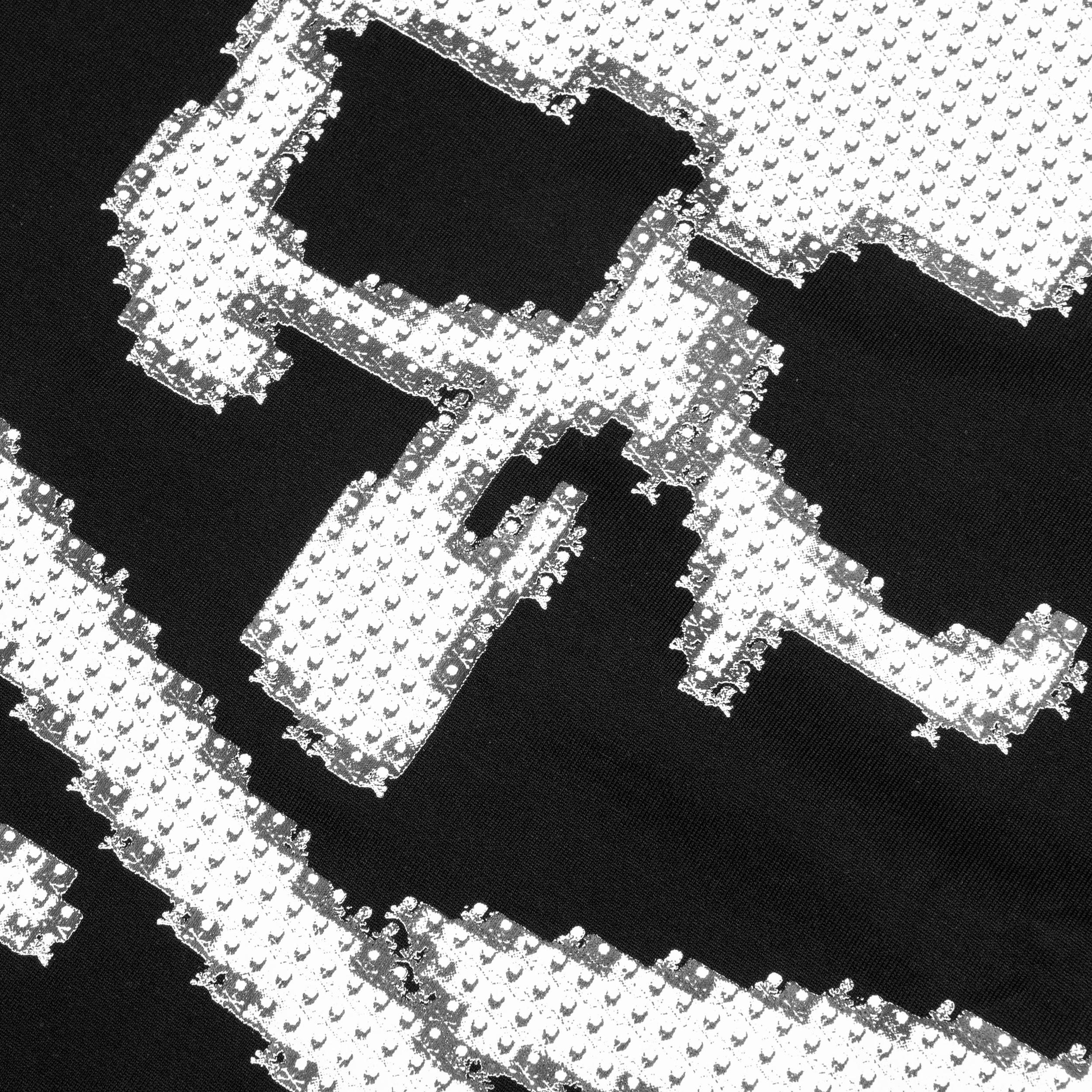 Micro Skull Knit T-Shirt - Black Male Product Image