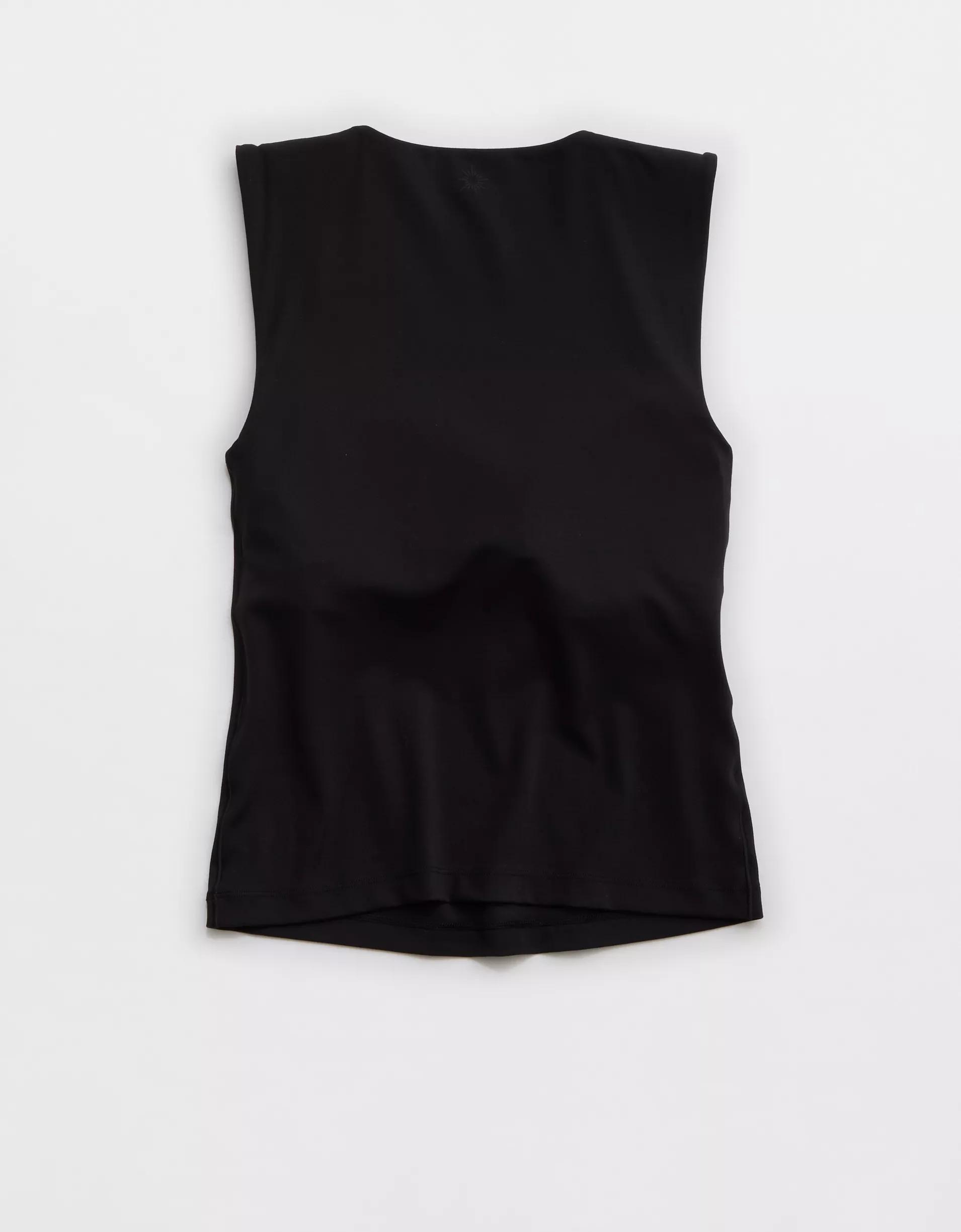OFFLINE By Aerie Real Me Low Key Square Neck Tank Top Product Image