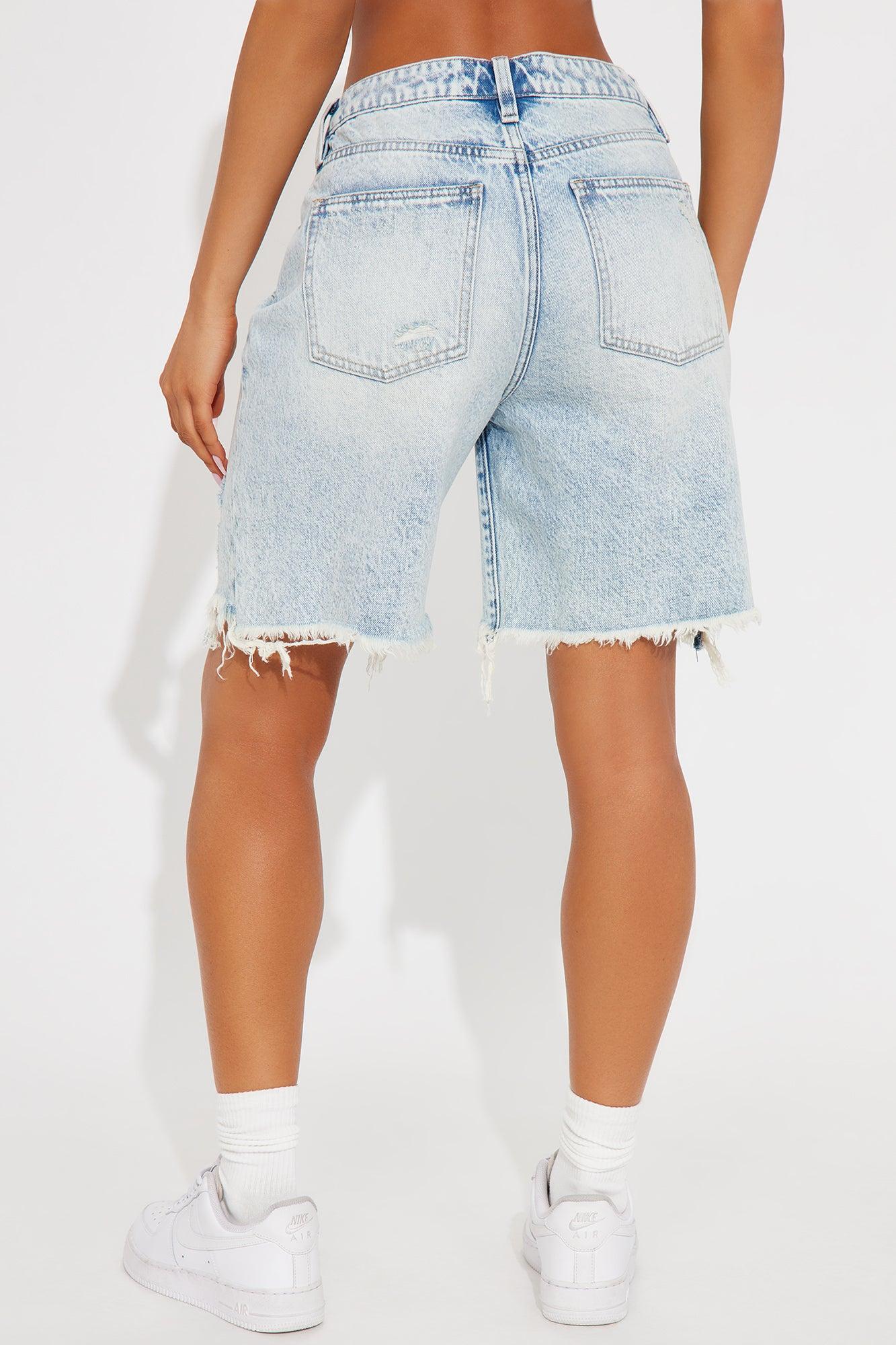 Tinsley Non Stretch Ripped Bermuda Short - Vintage Wash Product Image
