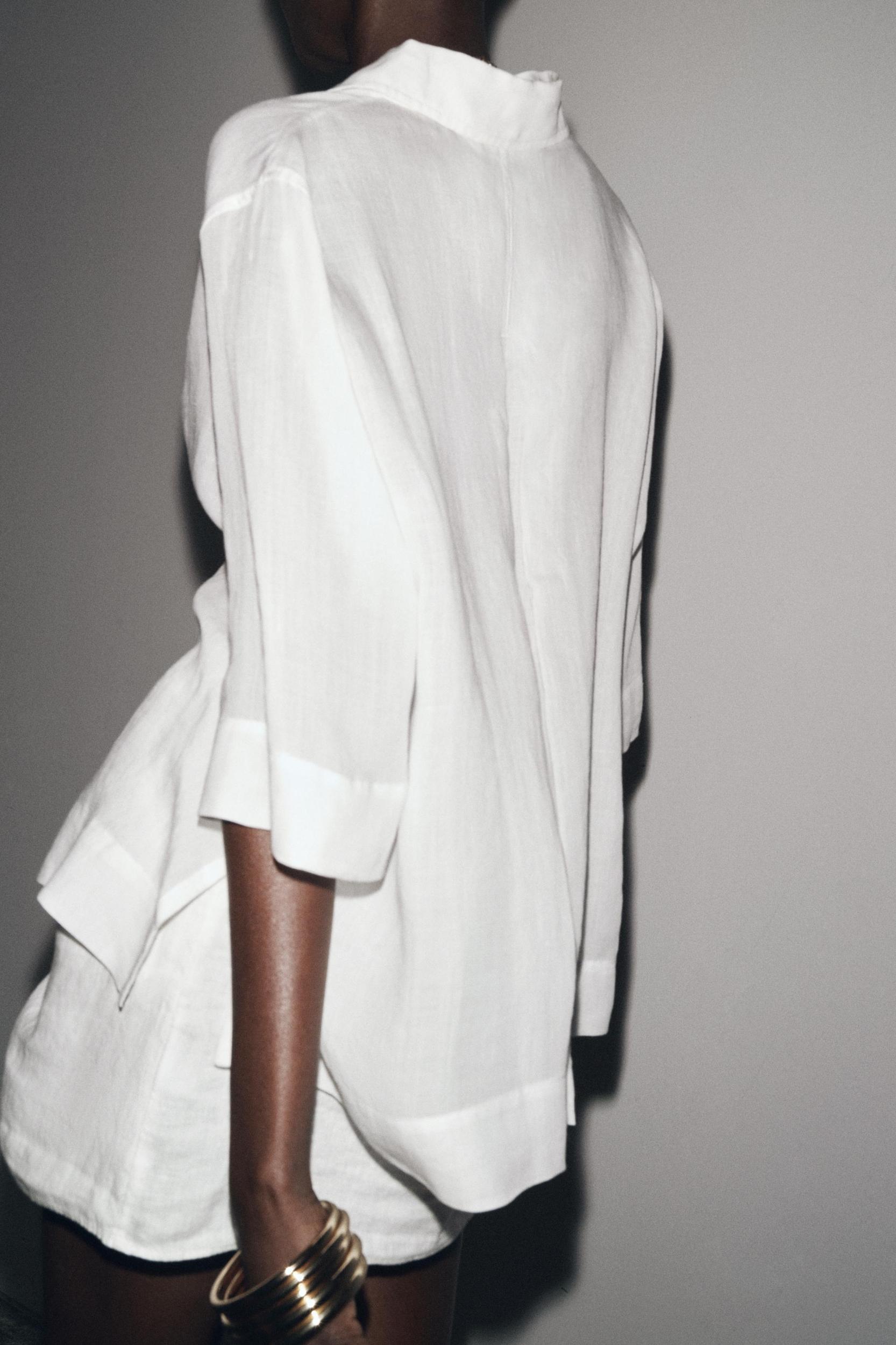 ZW COLLECTION 100% LINEN SHORT SKIRT Product Image