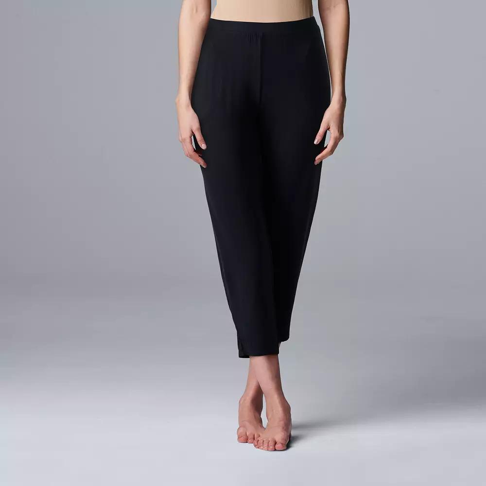 Women's Simply Vera Vera Wang Basic Luxury Pajama Capri Pants,  Product Image