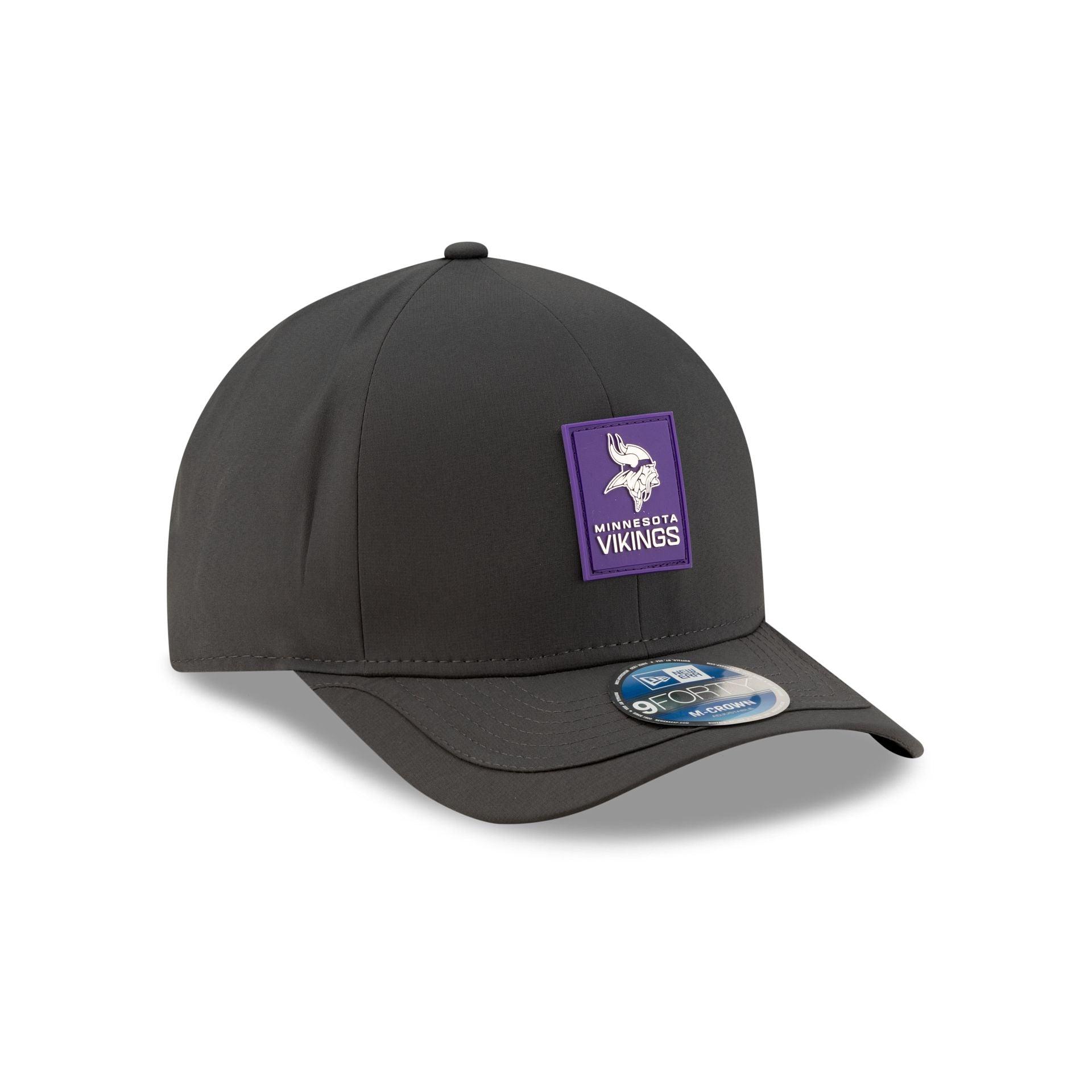 Minnesota Vikings 2025 Sideline Cold Weather Steel Clouds 9FORTY M-Crown Snapback Hat Male Product Image