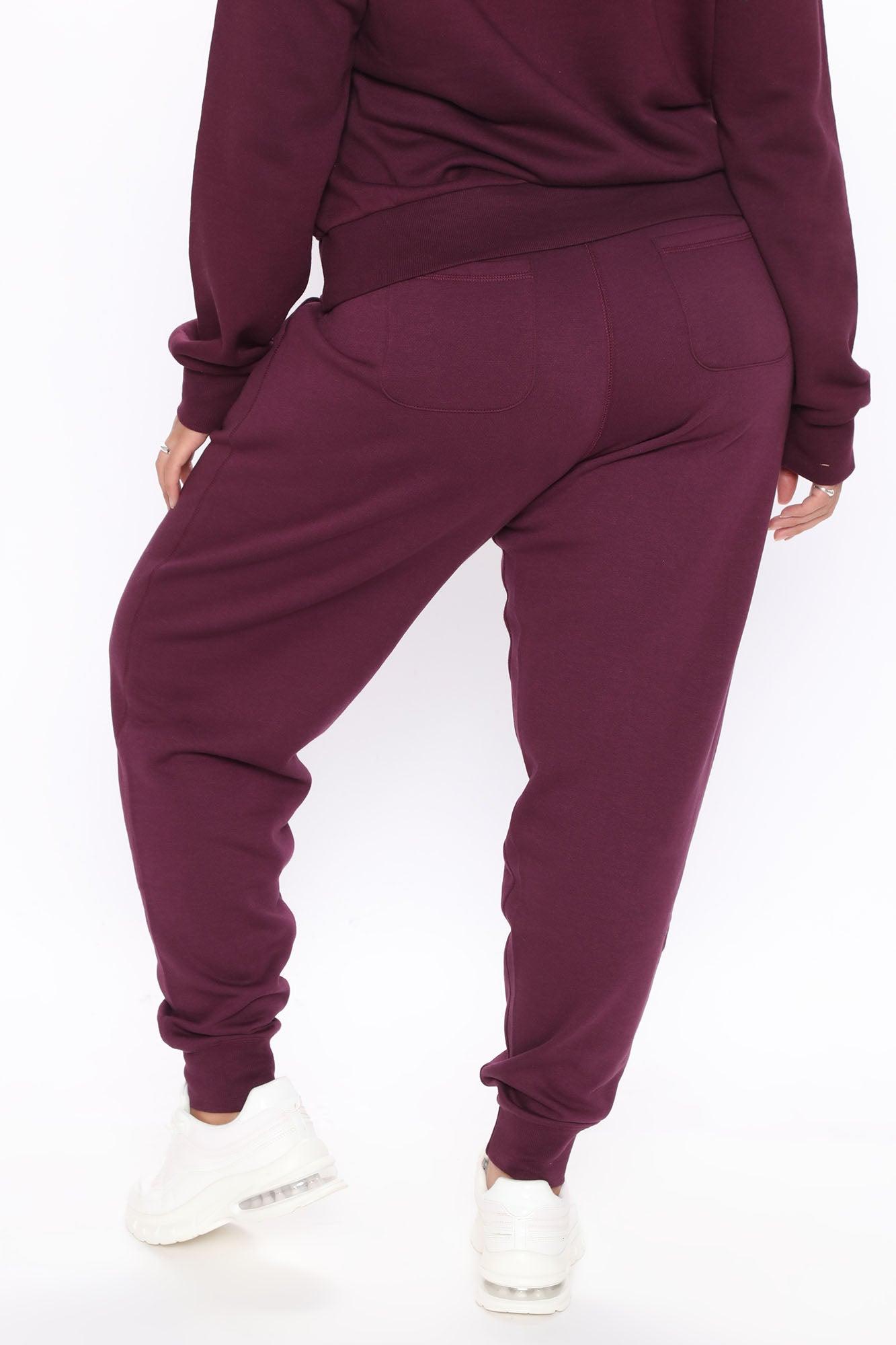 Relaxed Vibe Joggers - Plum Product Image
