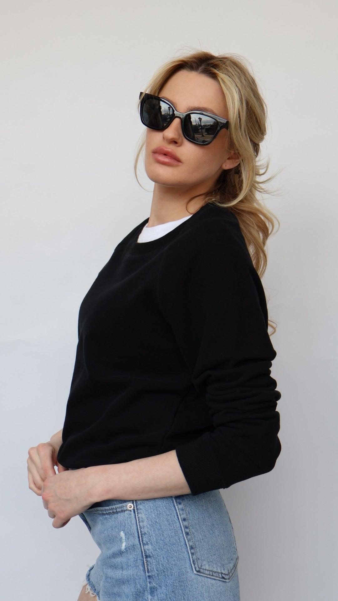 The Perfect Cotton Crew Neck Sweatshirt Product Image