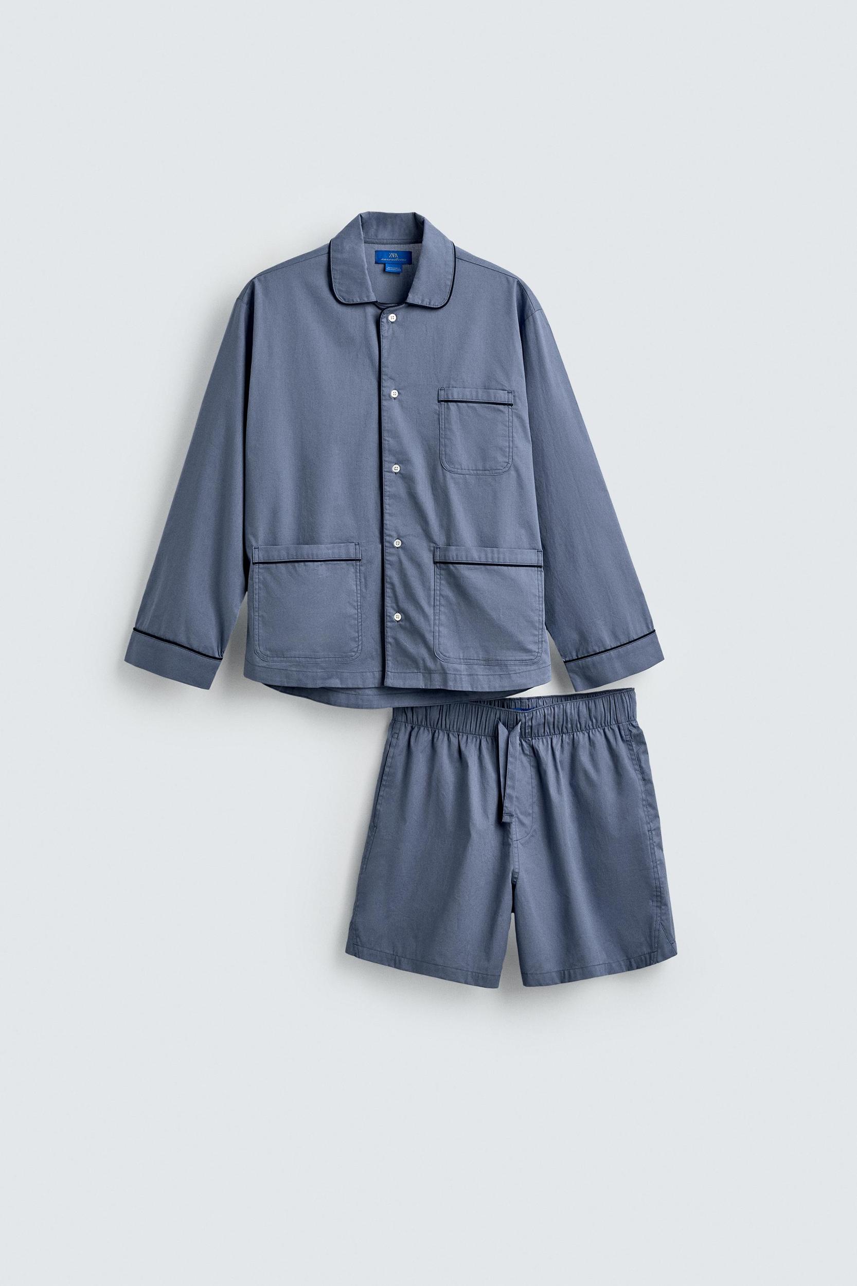 AARON LEVINE X ZARA PAJAMA SHORT SET Product Image