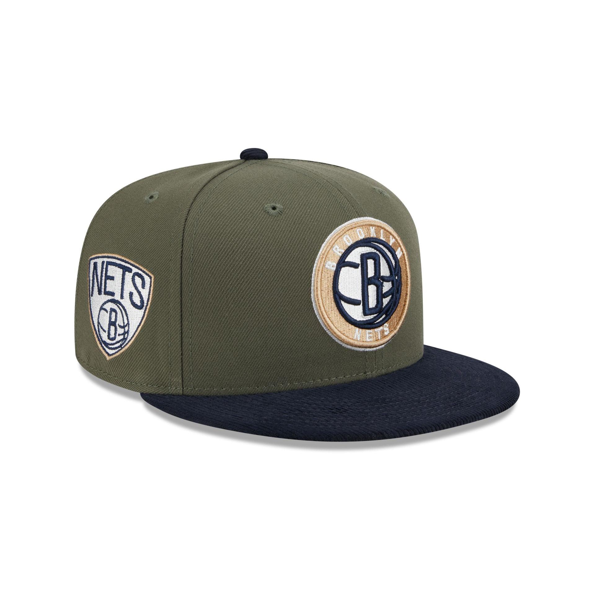 Brooklyn Nets Olive Green 59FIFTY Fitted Hat Male Product Image