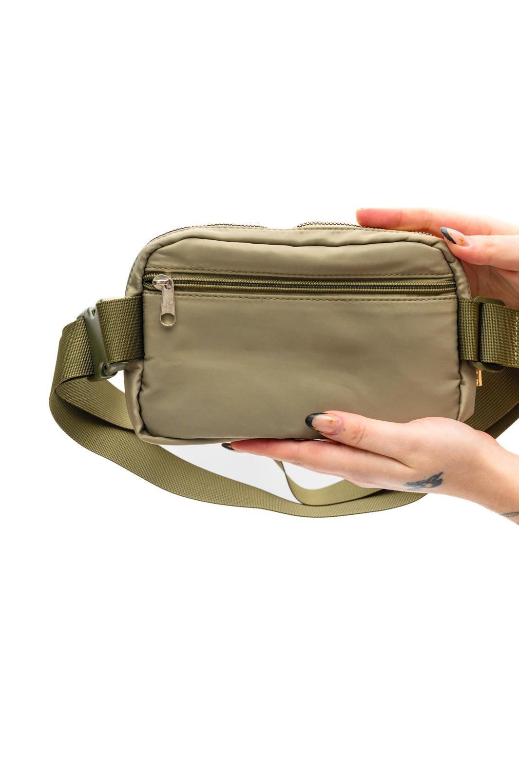 Everywhere I Go Crossbody Belt Bag in Olive (Online Exclusive) Product Image