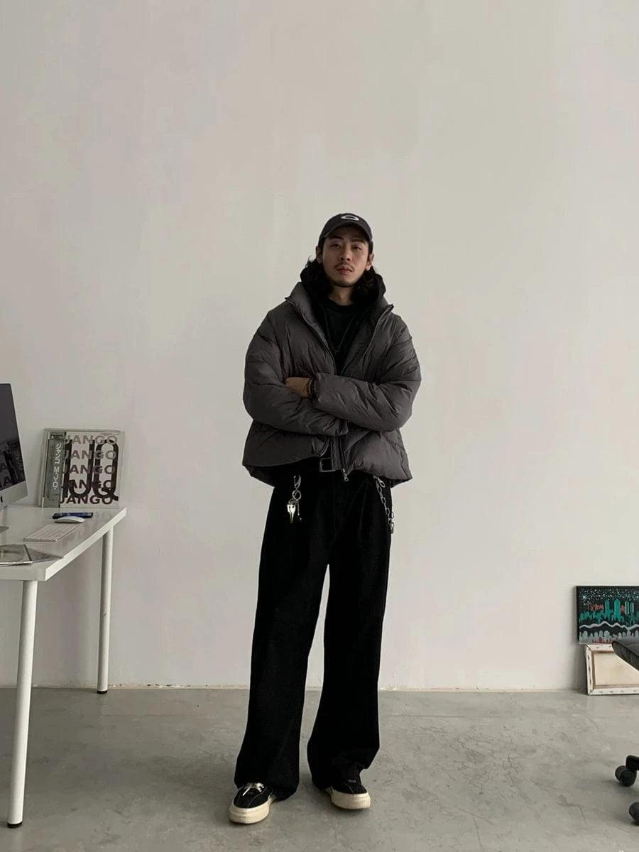 RT No. 18744 HYOJUN PLEATED STRAIGHT PANTS Product Image