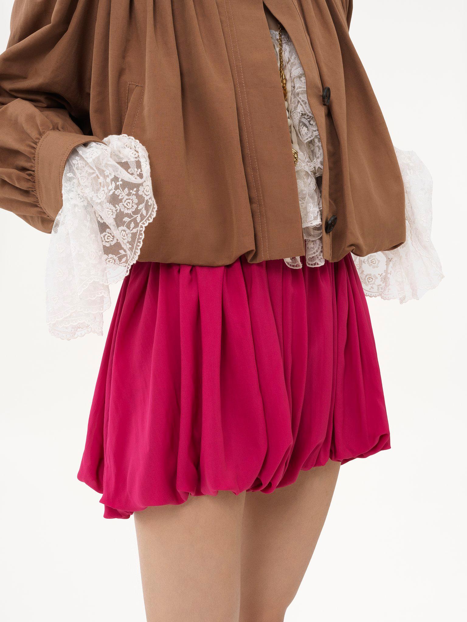 Mini bloomer shorts in silk charmeuse Product Image