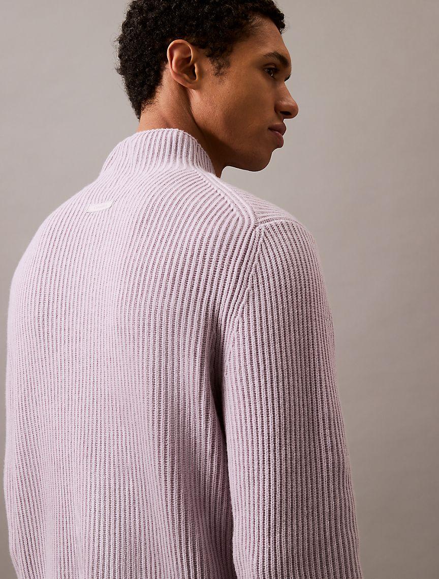 Wool Blend Mock Neck Sweater Product Image